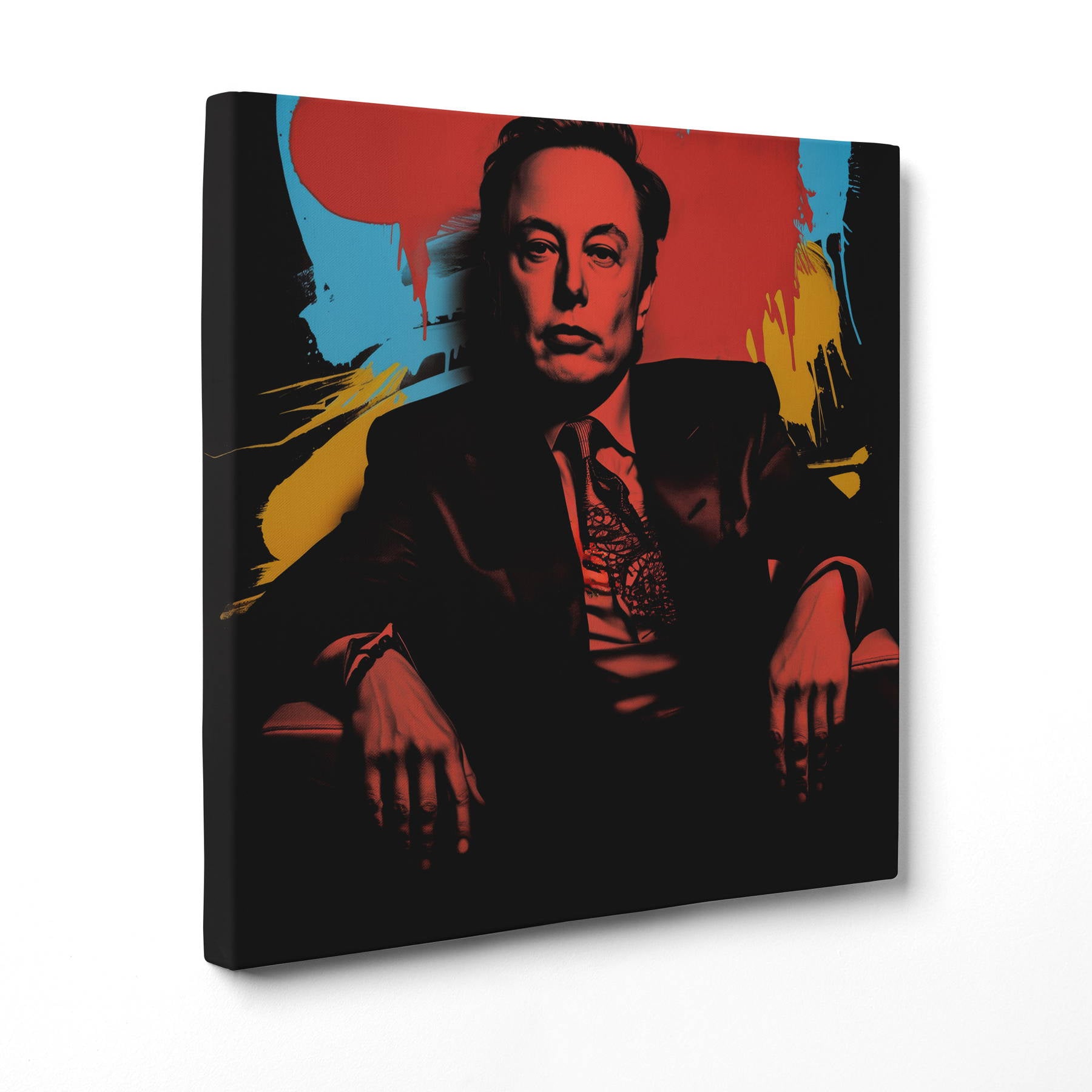Elon Musk - Visionario in Rosso e Ombra