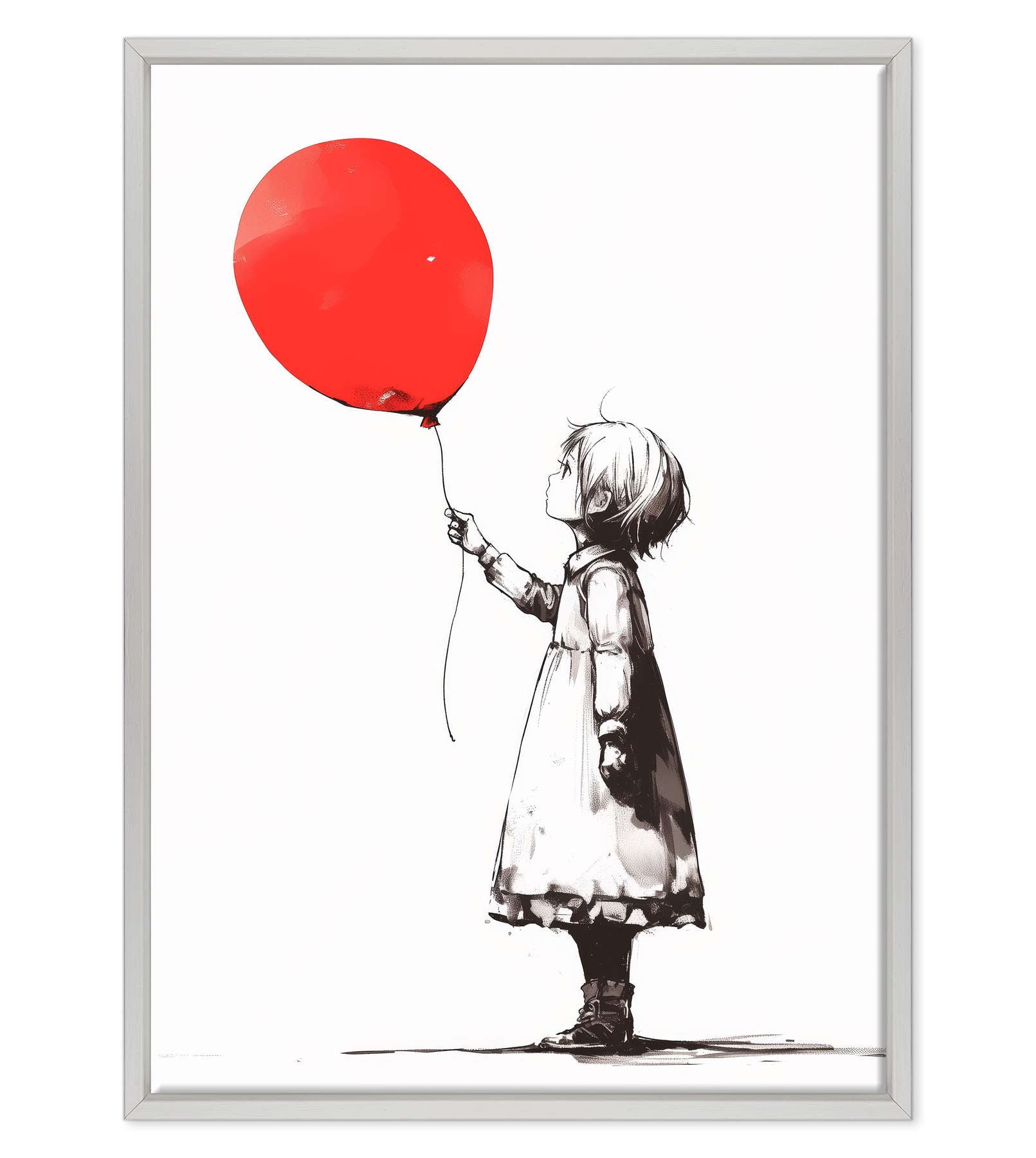 Silhouette di Speranza: Volare via in Rosso