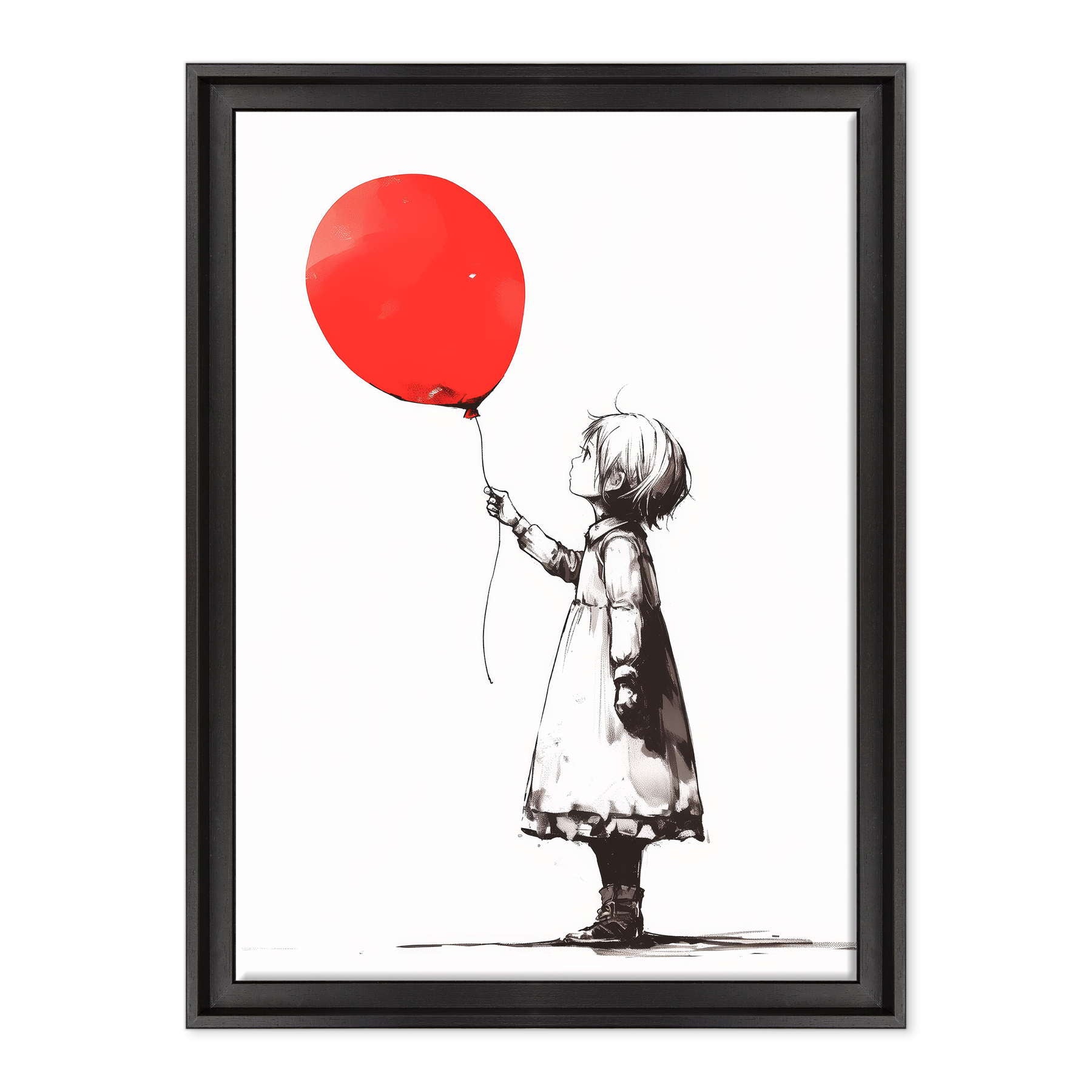 Silhouette di Speranza: Volare via in Rosso