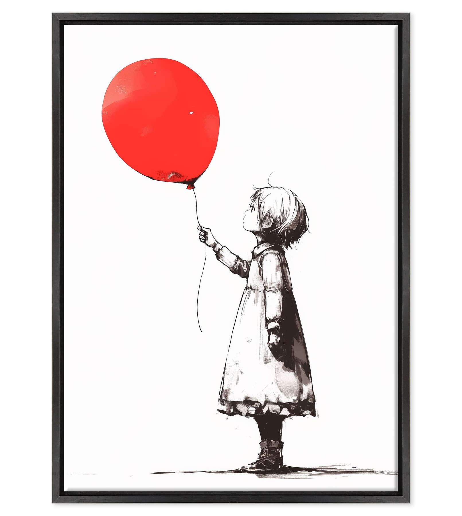 Silhouette di Speranza: Volare via in Rosso