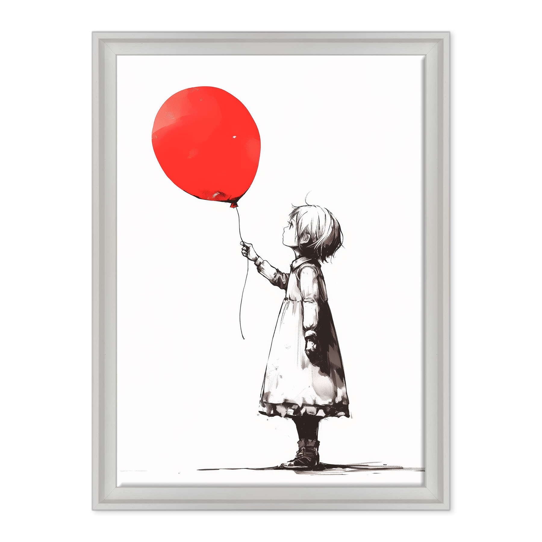 Silhouette di Speranza: Volare via in Rosso