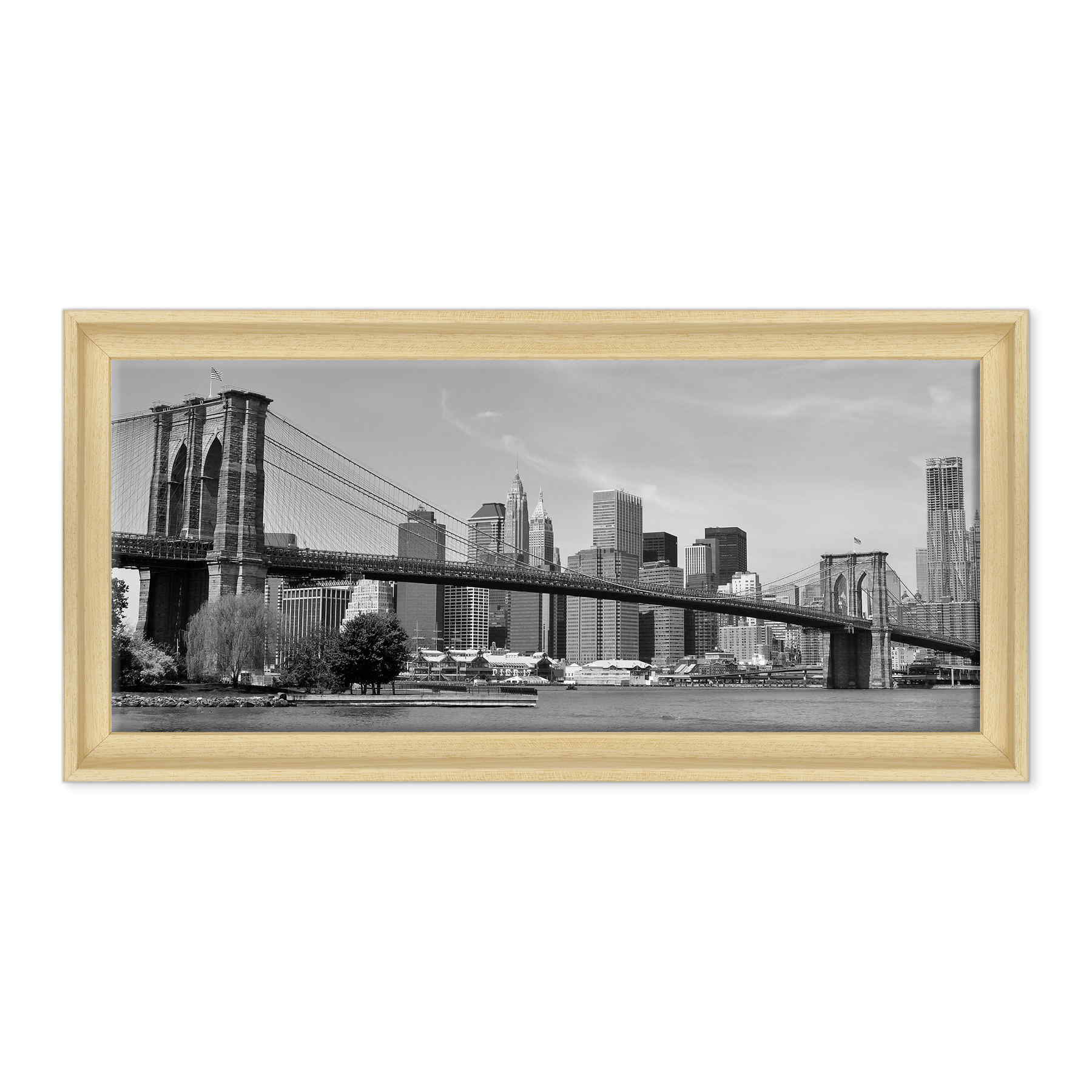 New York - Ponte di Brooklyn Bianco e Nero