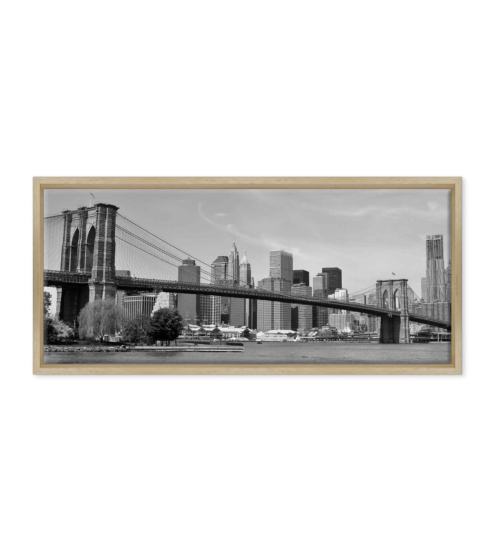 New York - Ponte di Brooklyn Bianco e Nero