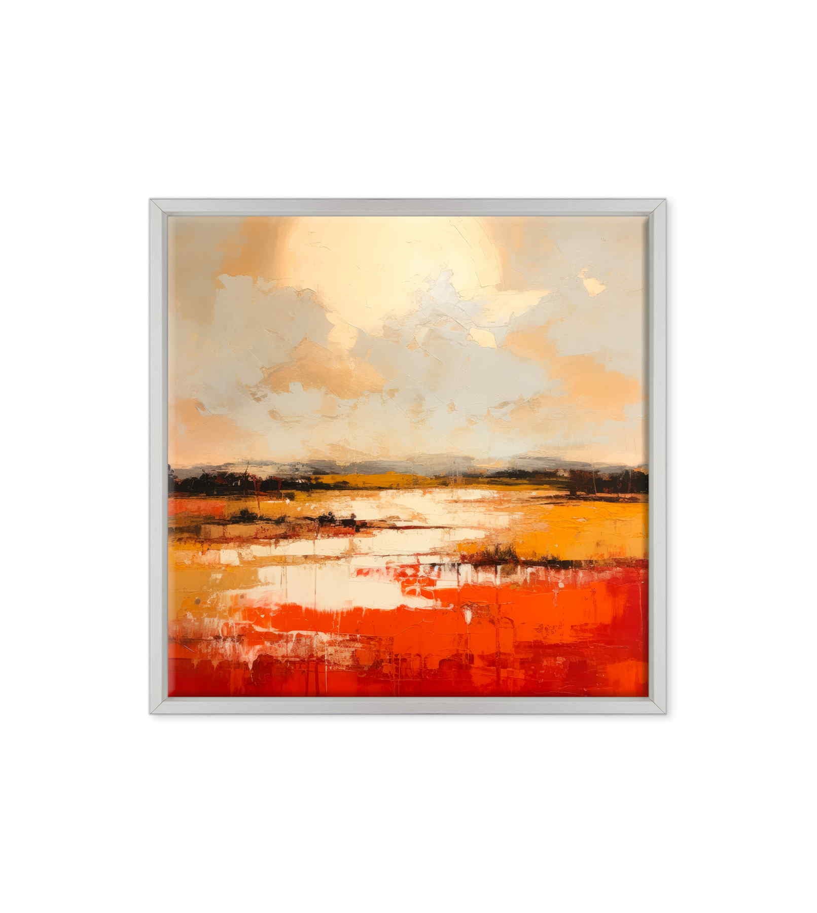 Tramonto Astratto sulla Pianura