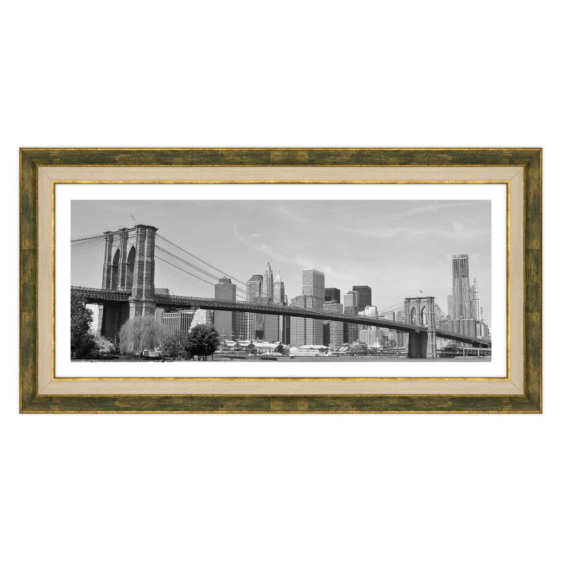 New York - Ponte di Brooklyn Bianco e Nero