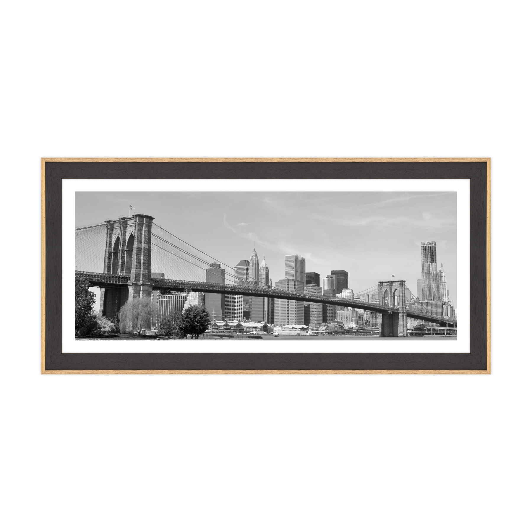 New York - Ponte di Brooklyn Bianco e Nero