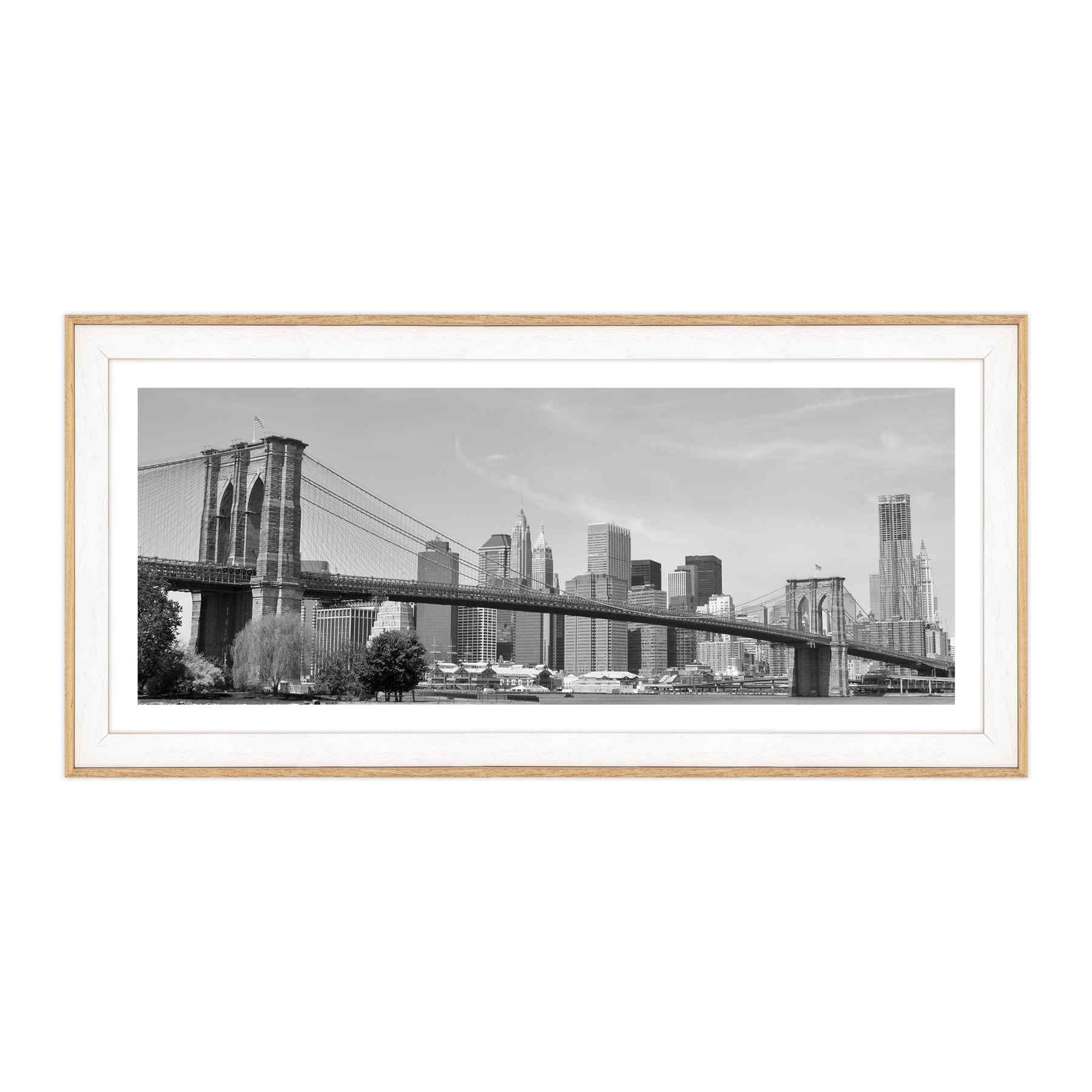 New York - Ponte di Brooklyn Bianco e Nero