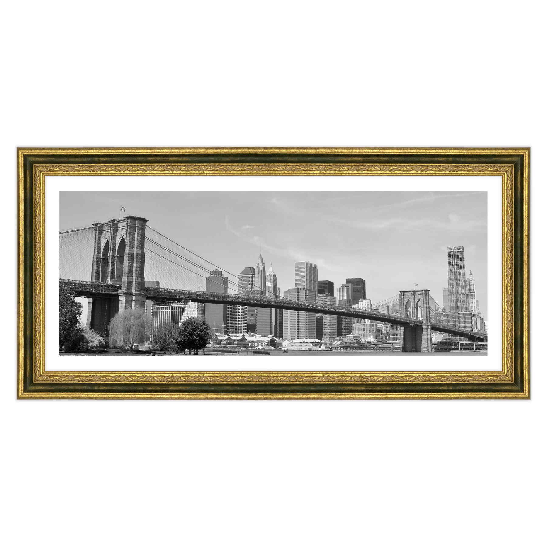 New York - Ponte di Brooklyn Bianco e Nero