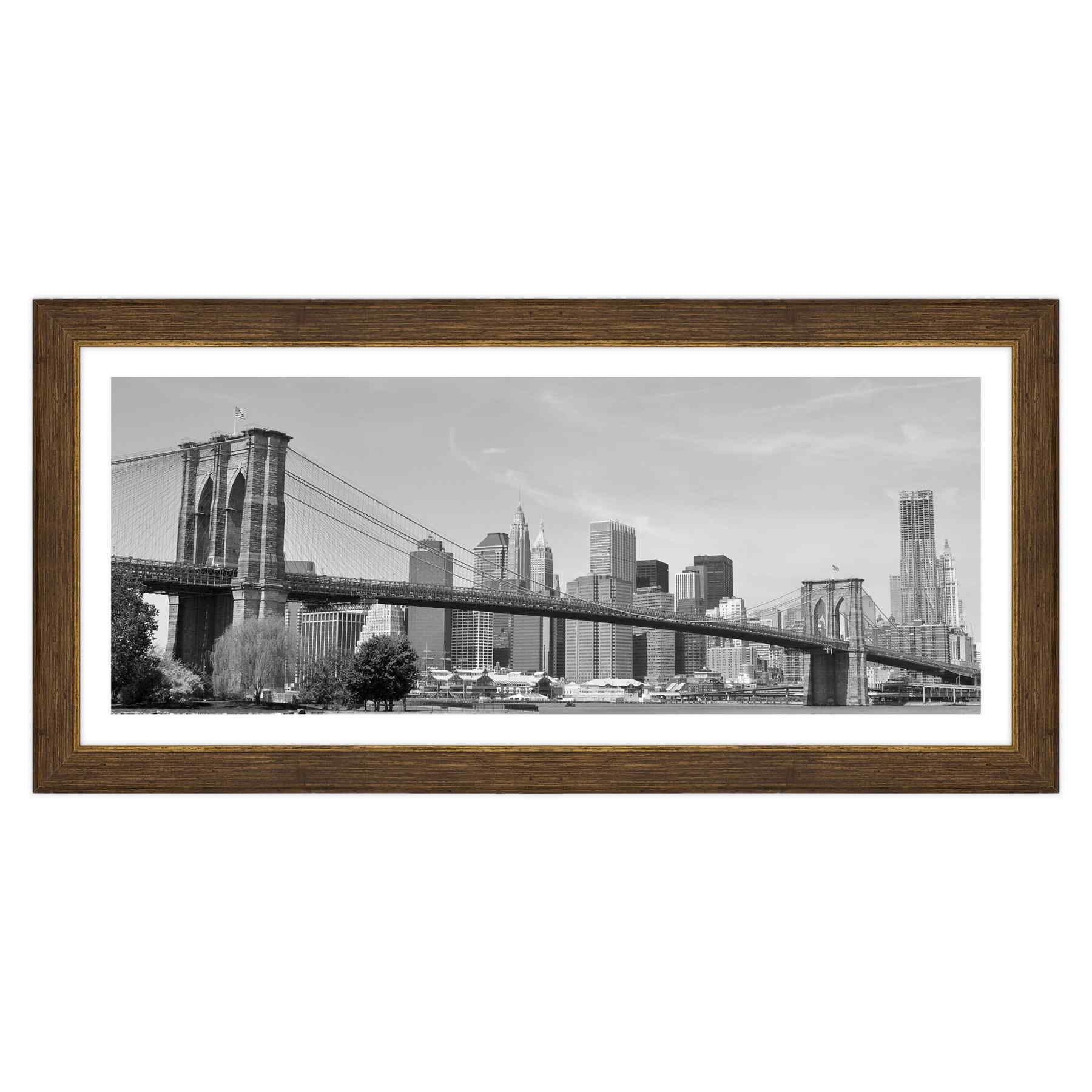New York - Ponte di Brooklyn Bianco e Nero