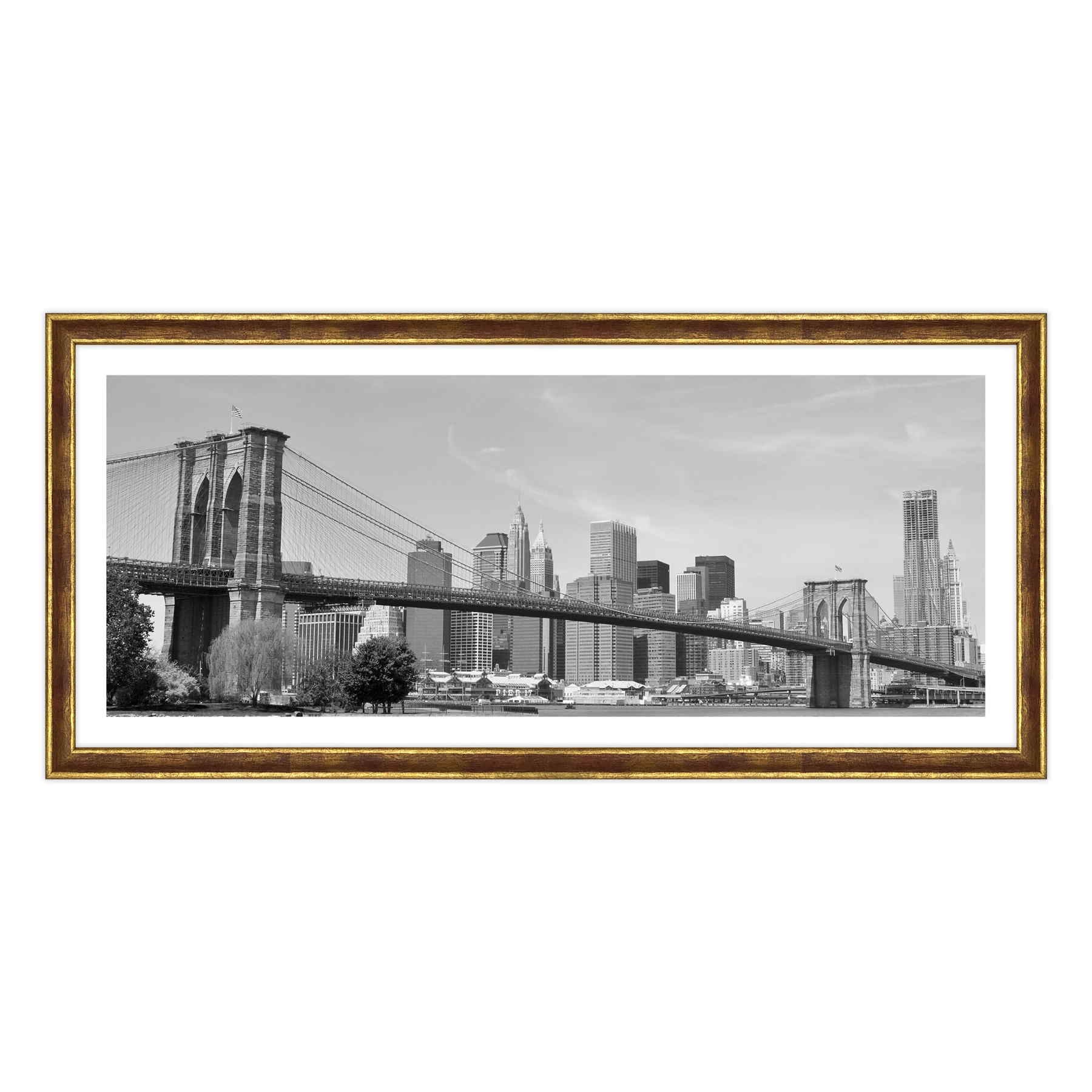 New York - Ponte di Brooklyn Bianco e Nero