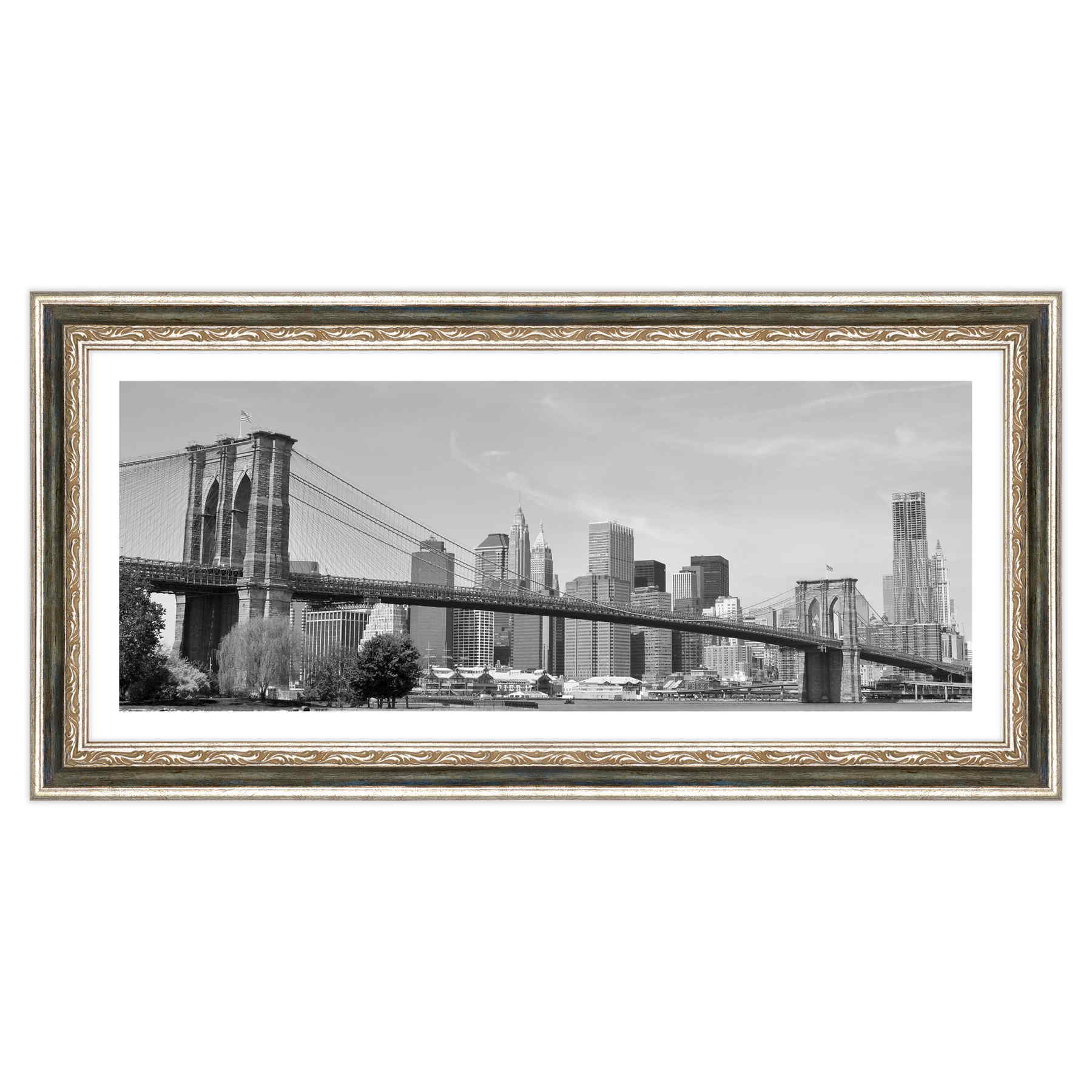 New York - Ponte di Brooklyn Bianco e Nero