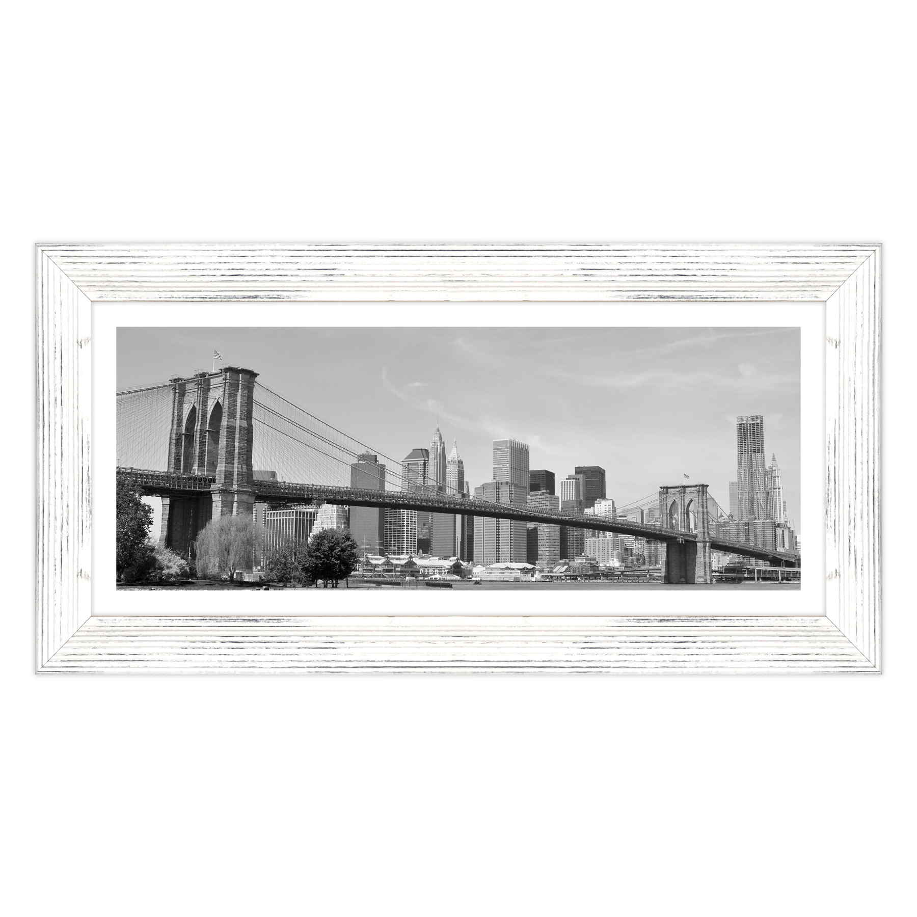 New York - Ponte di Brooklyn Bianco e Nero