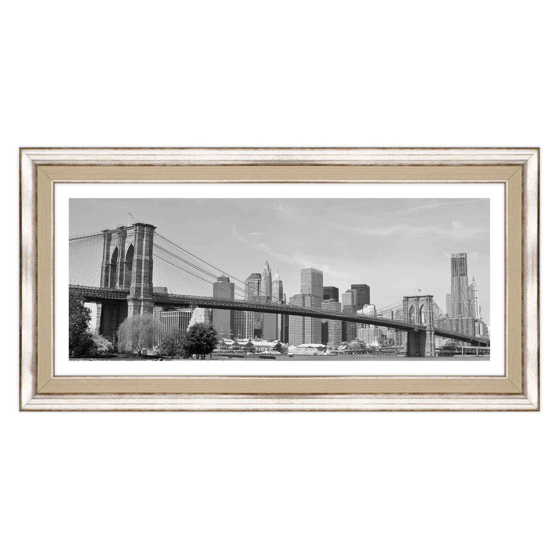 New York - Ponte di Brooklyn Bianco e Nero