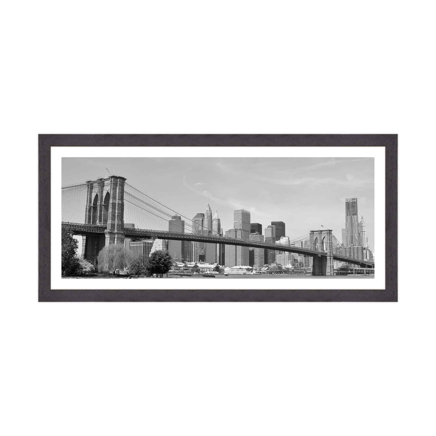New York - Ponte di Brooklyn Bianco e Nero