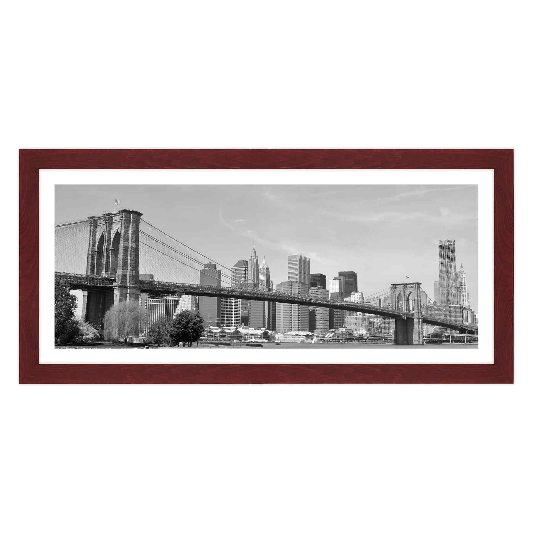 New York - Ponte di Brooklyn Bianco e Nero