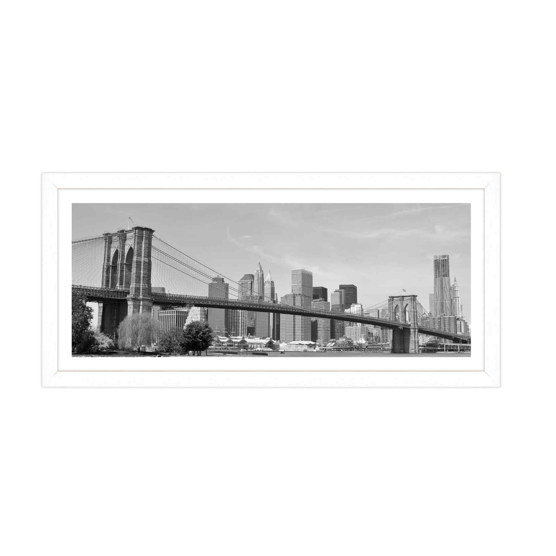 New York - Ponte di Brooklyn Bianco e Nero