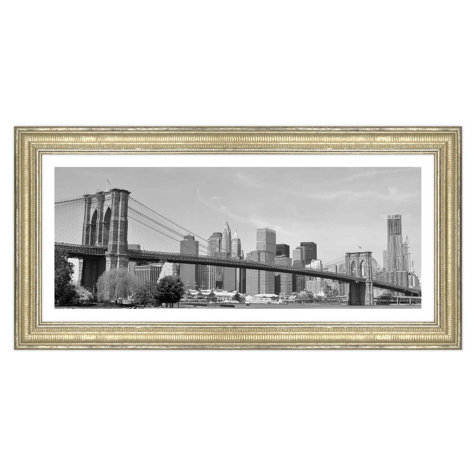 New York - Ponte di Brooklyn Bianco e Nero