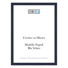 Cornice Moderna su Misura - Modello Napoli Blu Velato