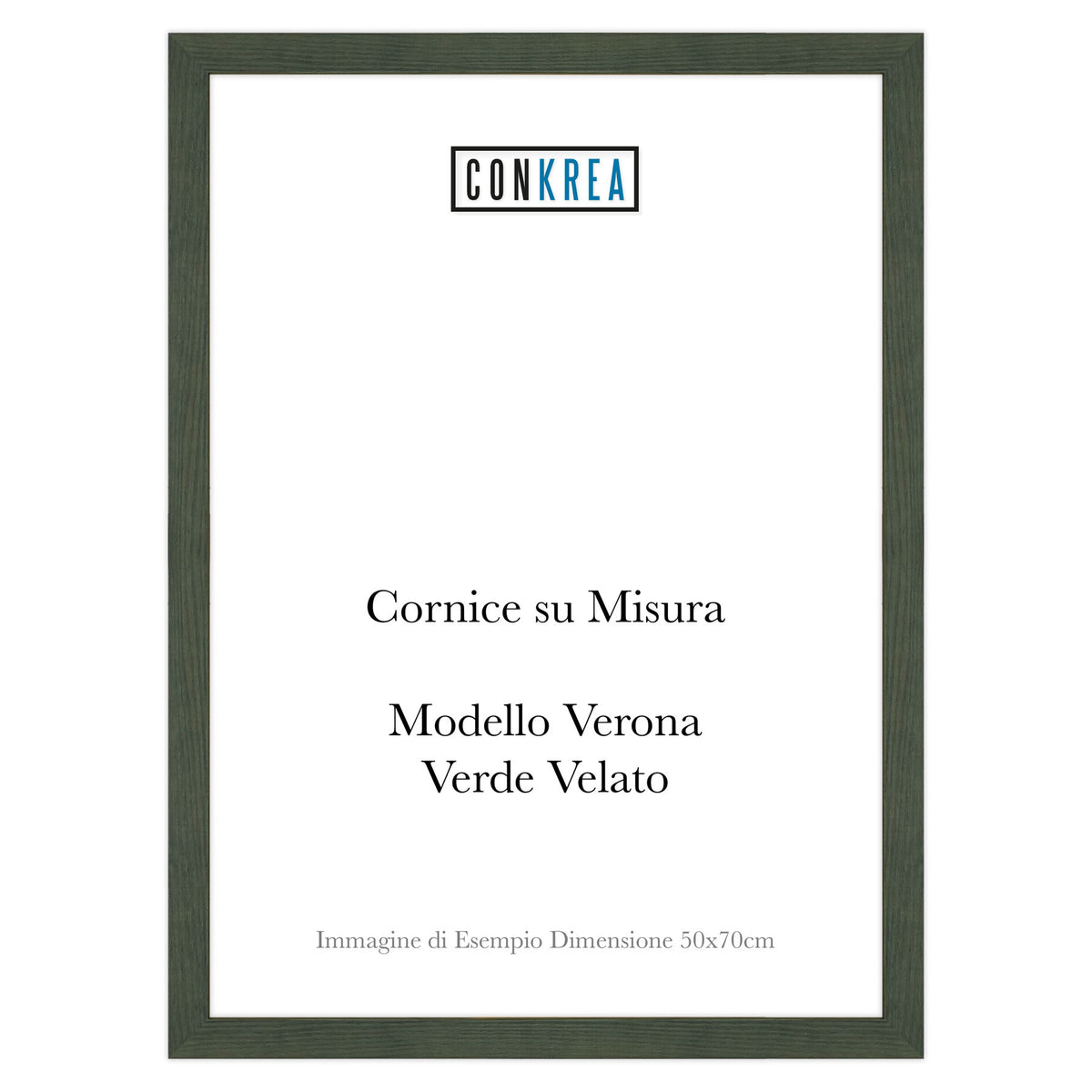 Cornice Moderna su Misura - Modello Verona Verde Velato