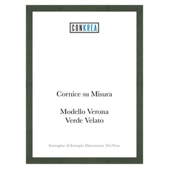 Cornice Moderna su Misura - Modello Verona Verde Velato