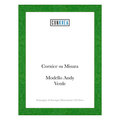 Cornice Moderna su Misura - Modello Andy colore Verde
