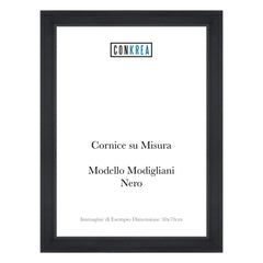 Cornice Moderna su Misura - Modello Modigliani Nero