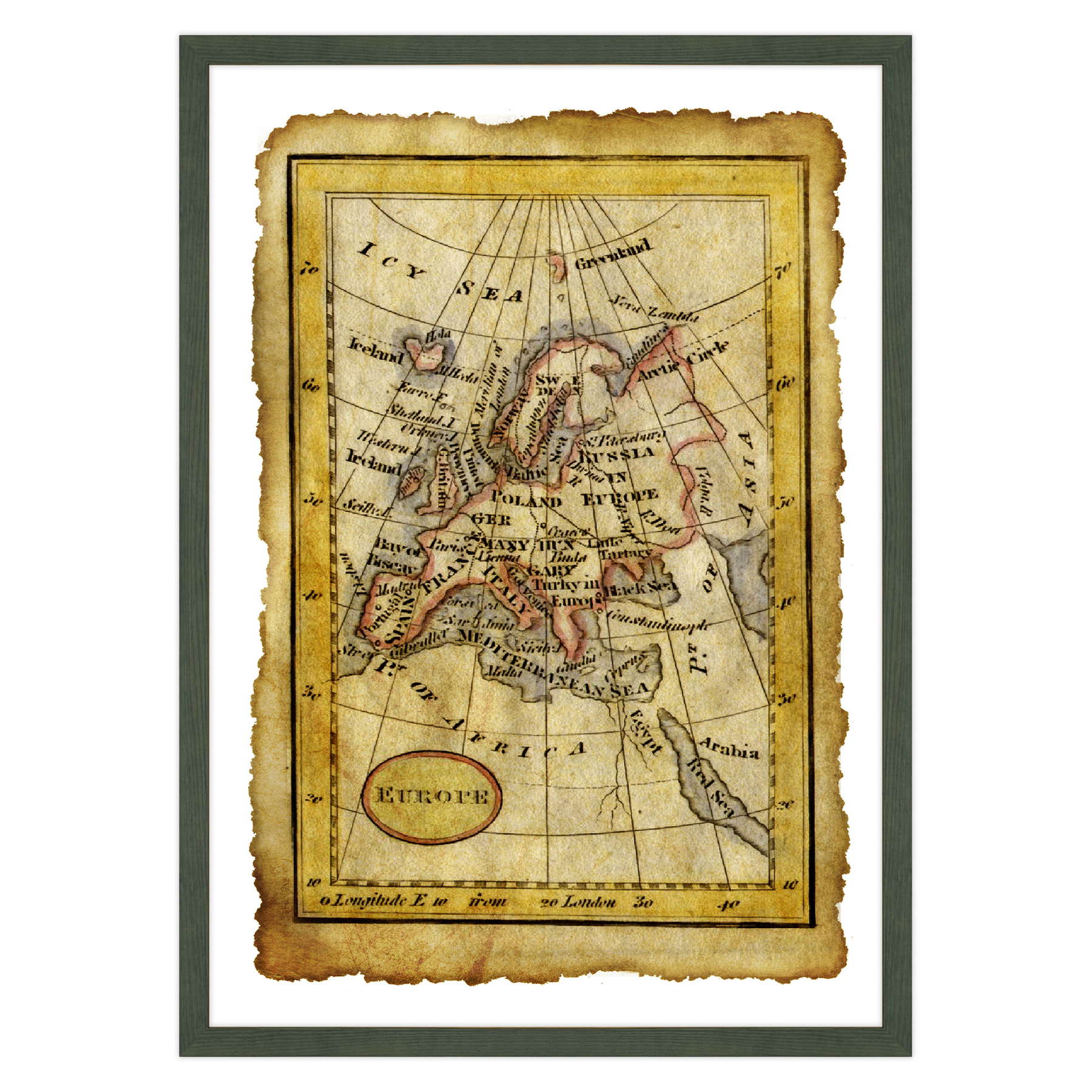 Antica Mappa Europa
