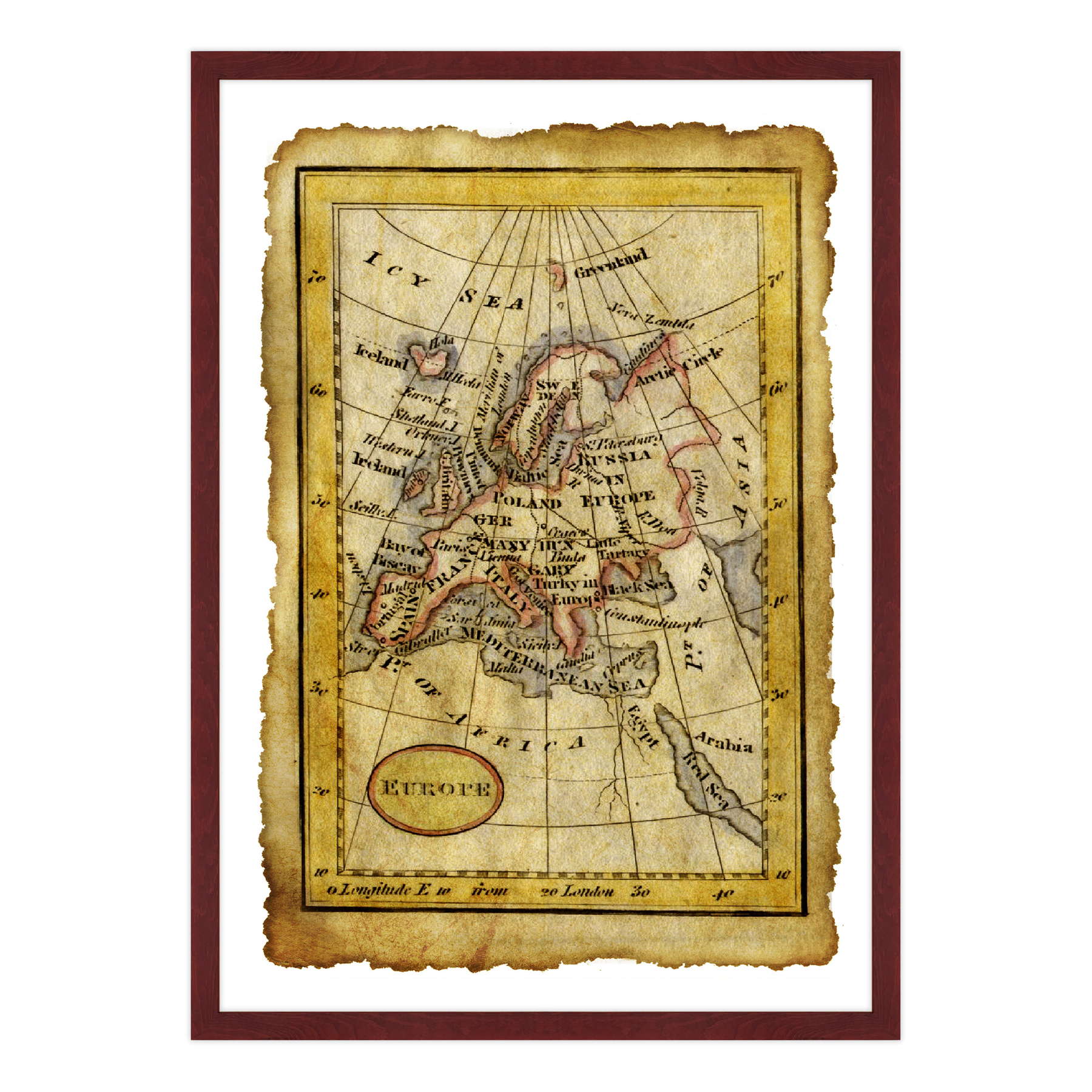 Antica Mappa Europa