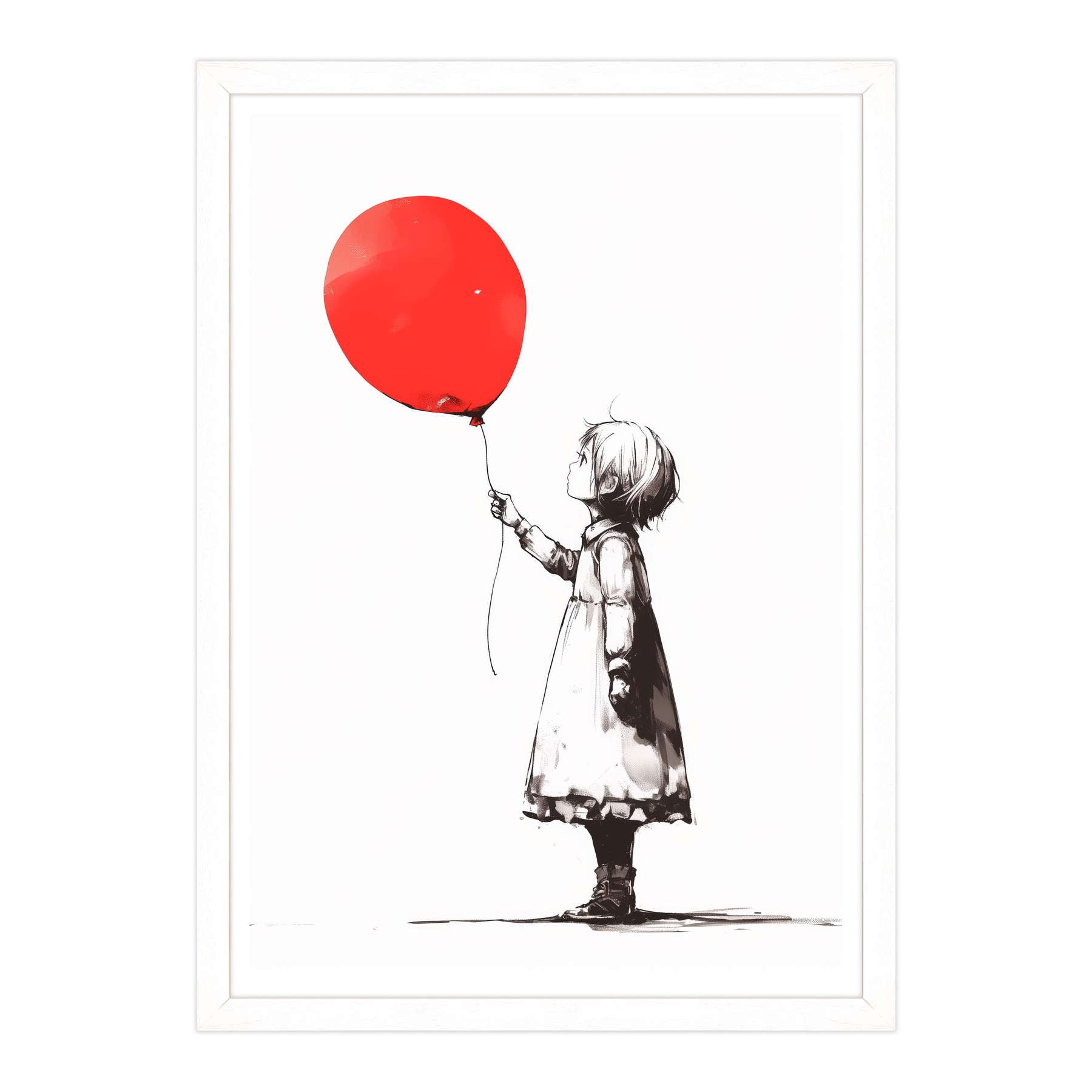 Silhouette di Speranza: Volare via in Rosso