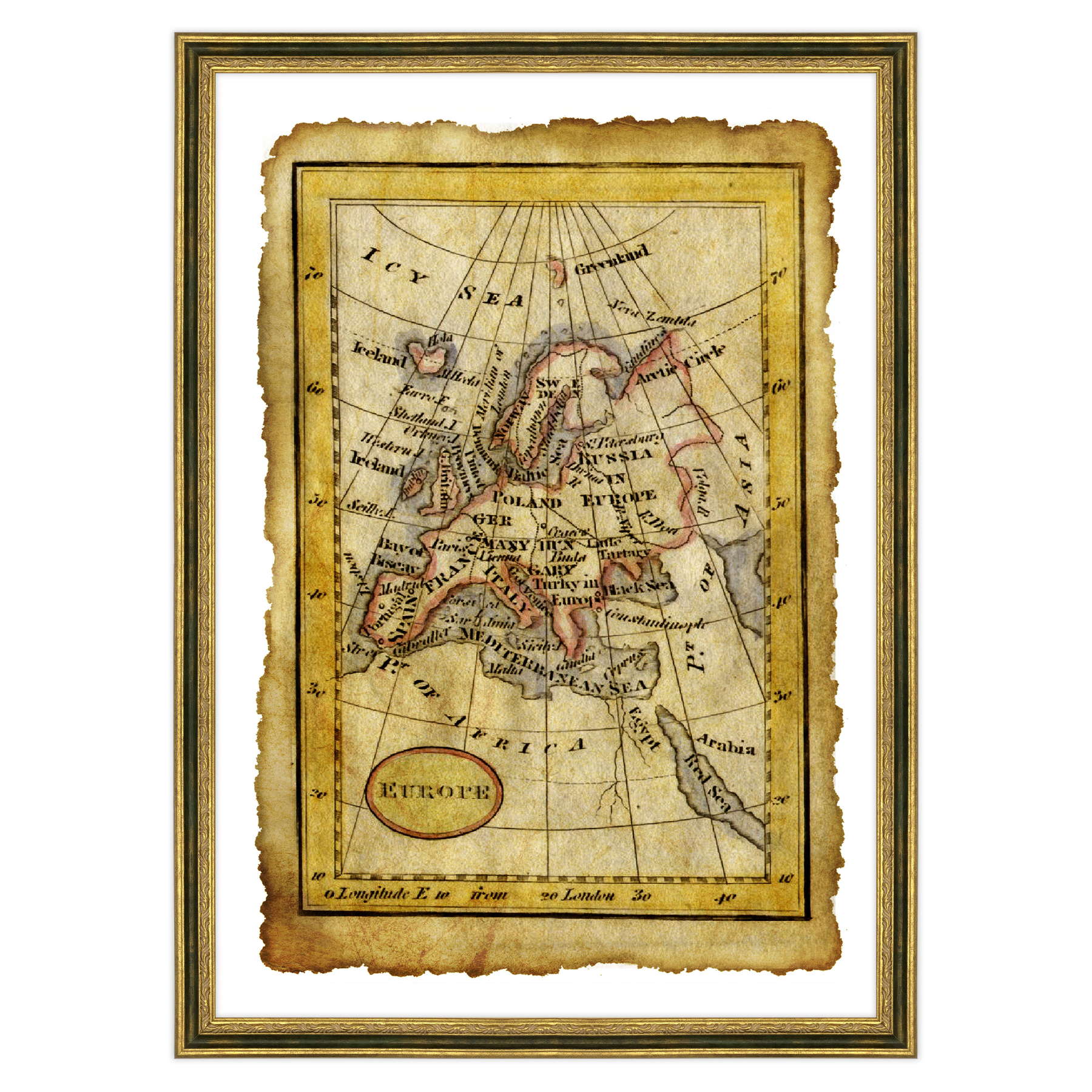 Antica Mappa Europa
