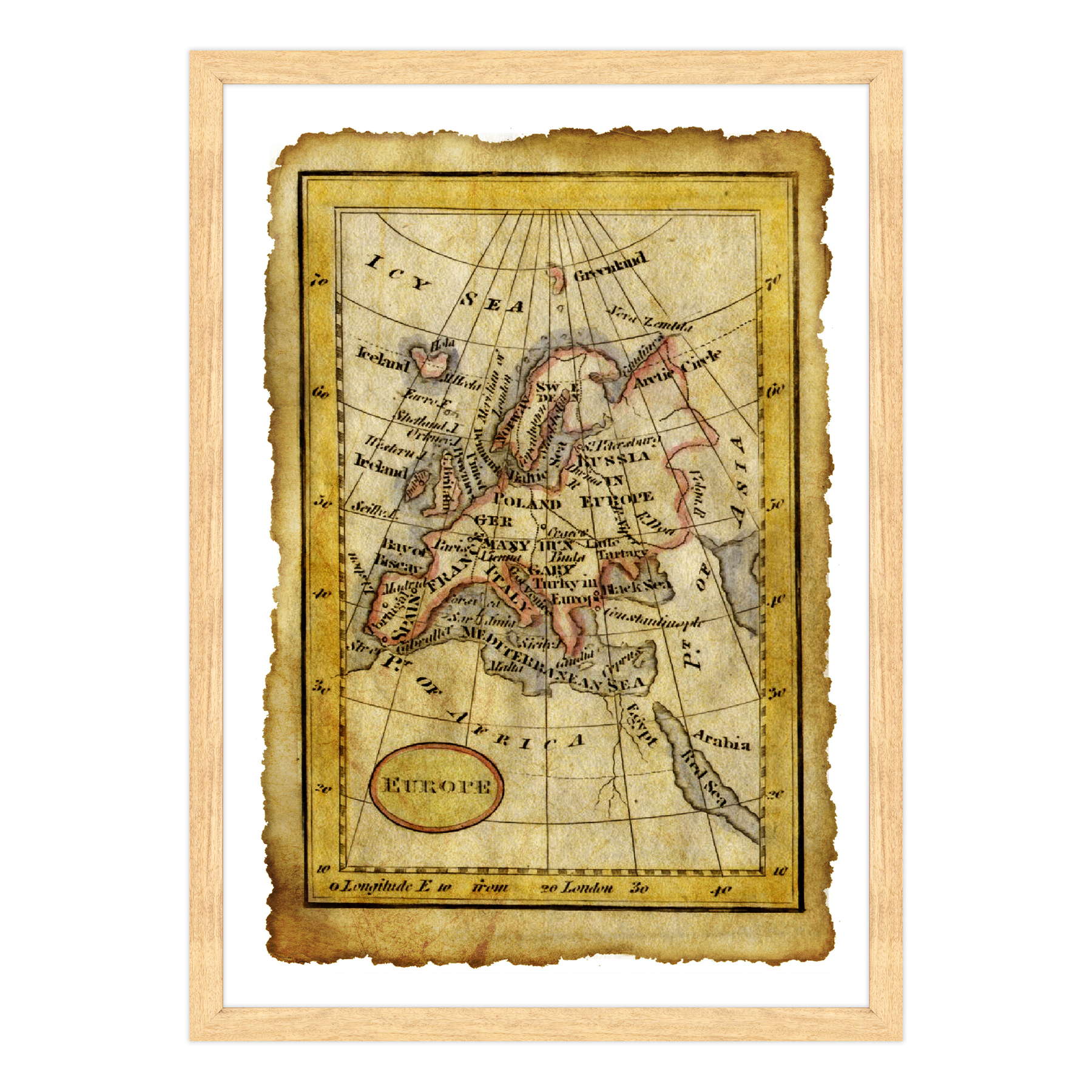 Antica Mappa Europa