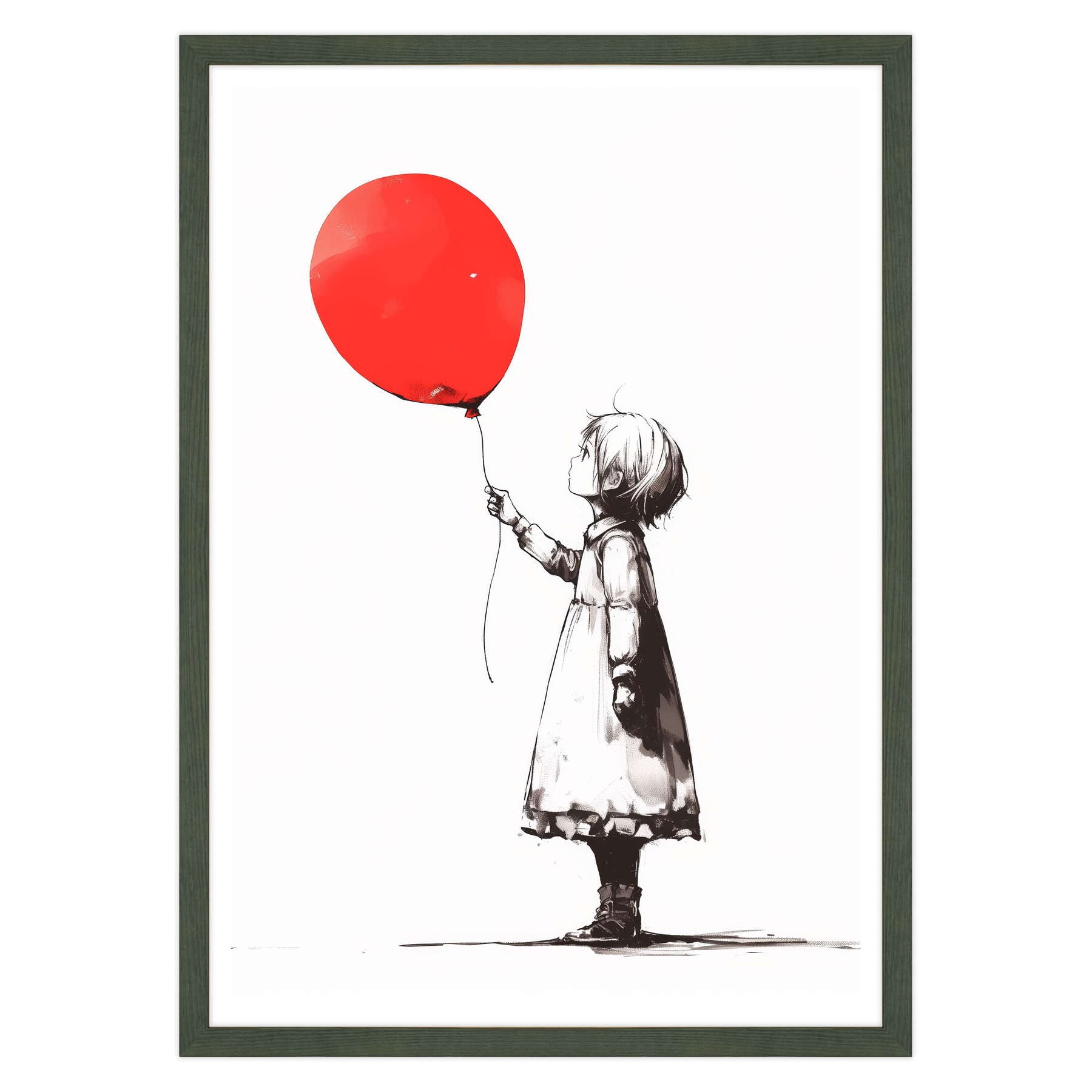 Silhouette di Speranza: Volare via in Rosso