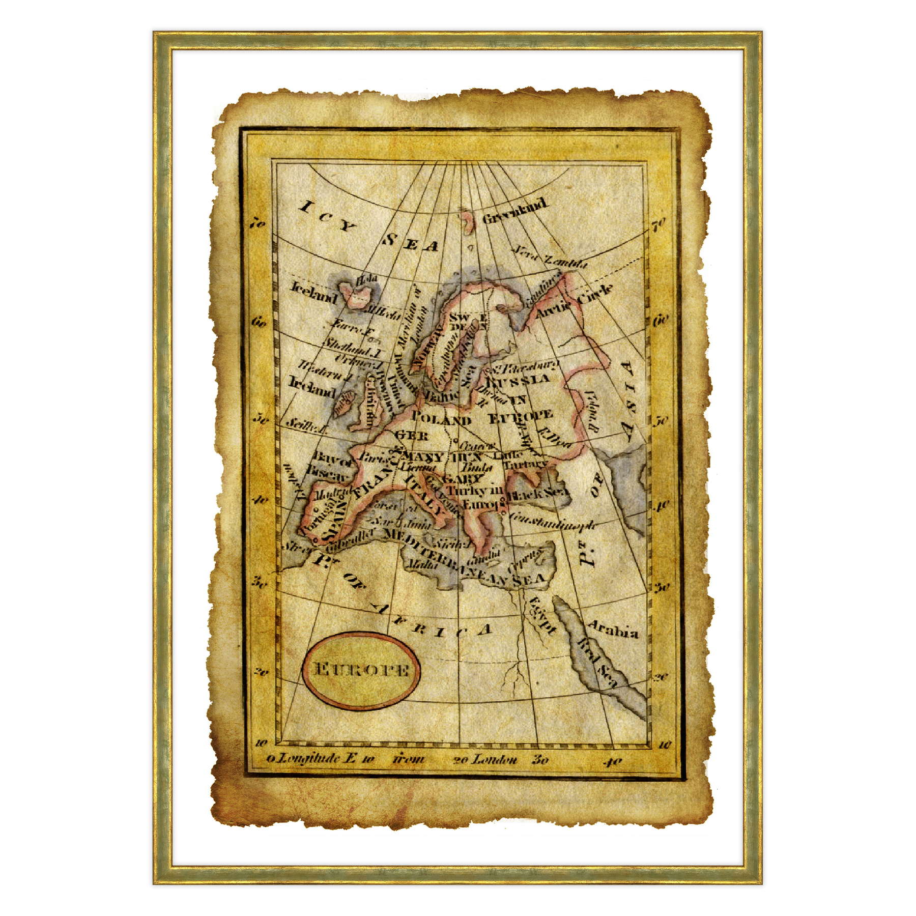 Antica Mappa Europa