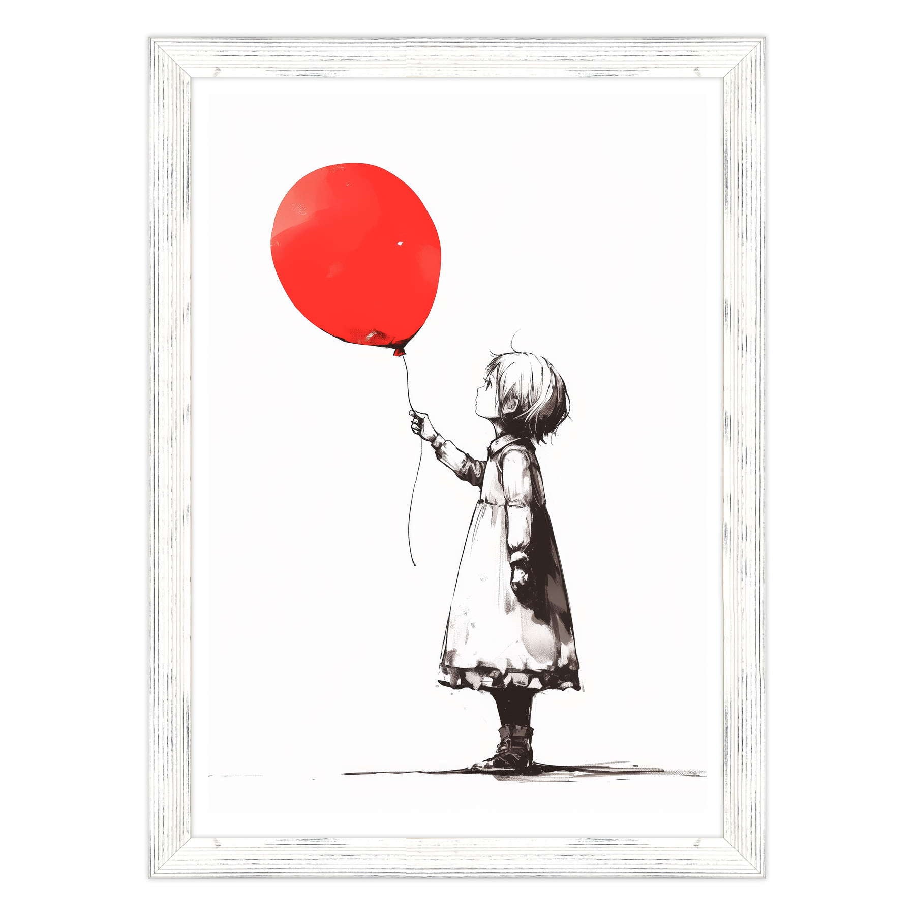 Silhouette di Speranza: Volare via in Rosso