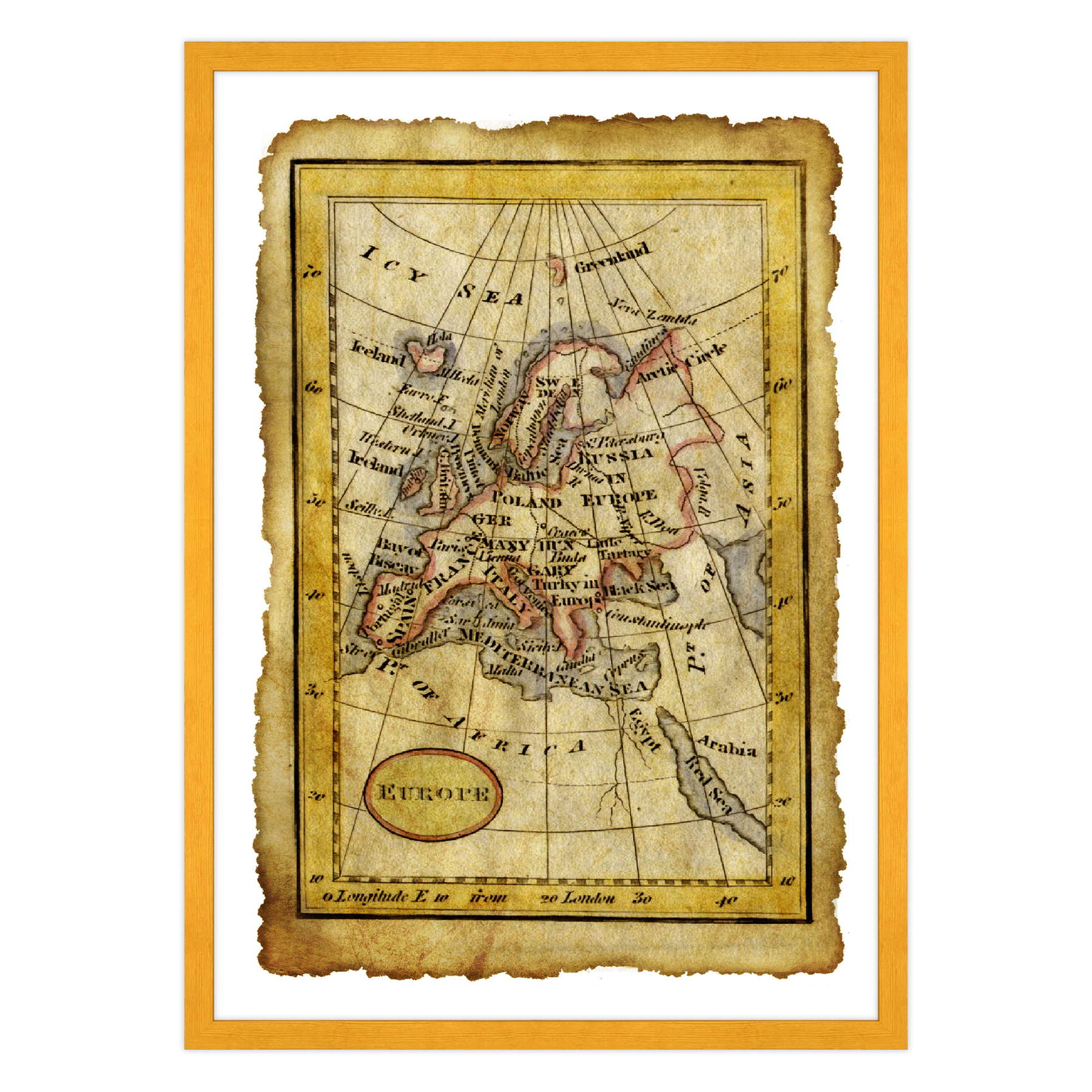 Antica Mappa Europa