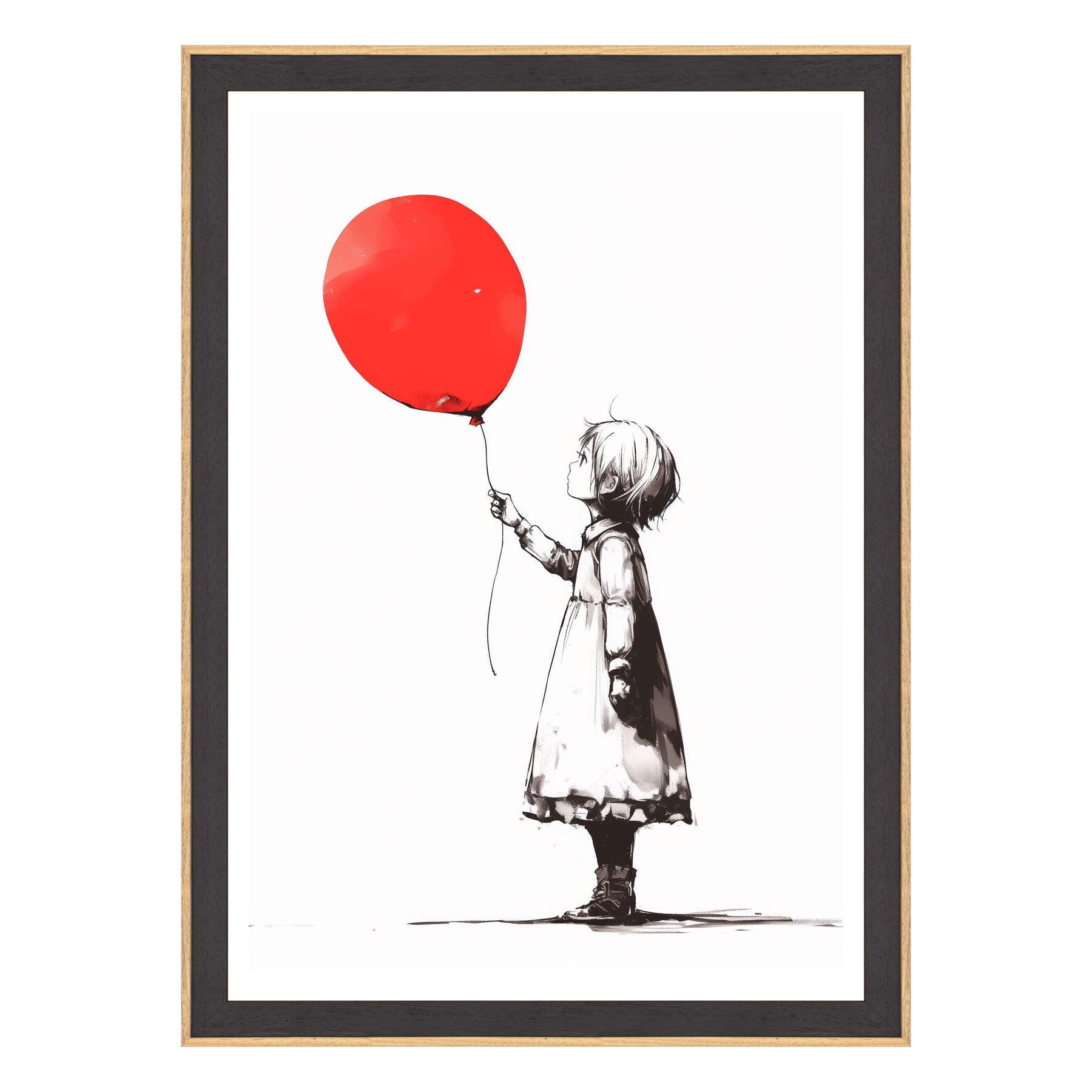 Silhouette di Speranza: Volare via in Rosso