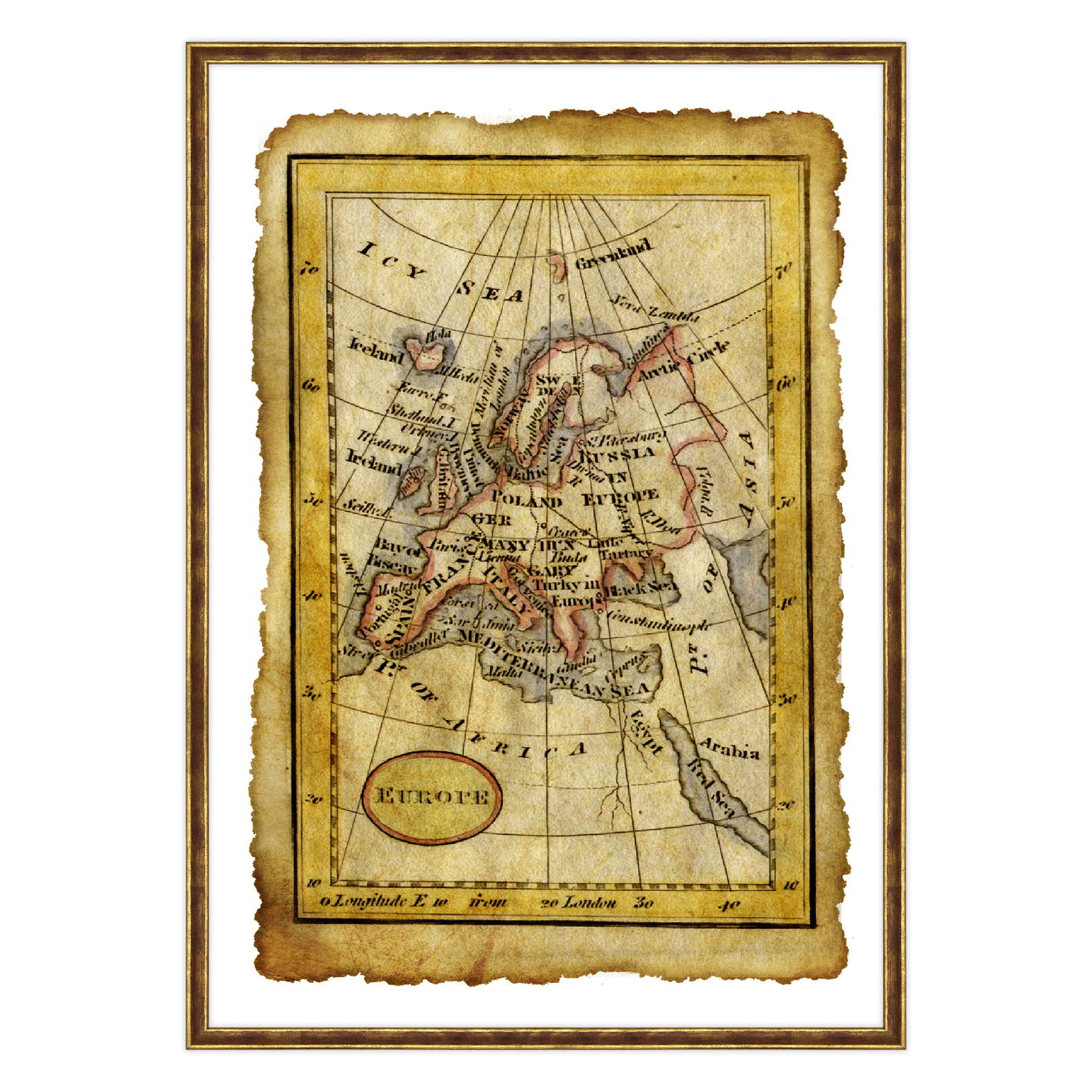 Antica Mappa Europa