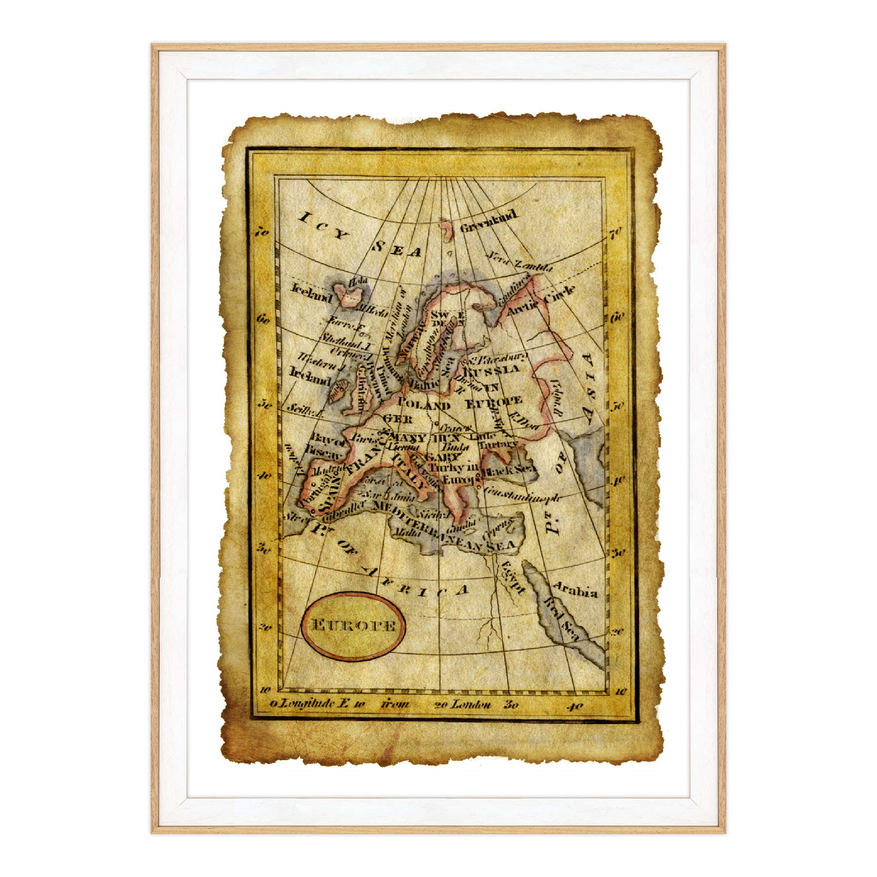 Antica Mappa Europa