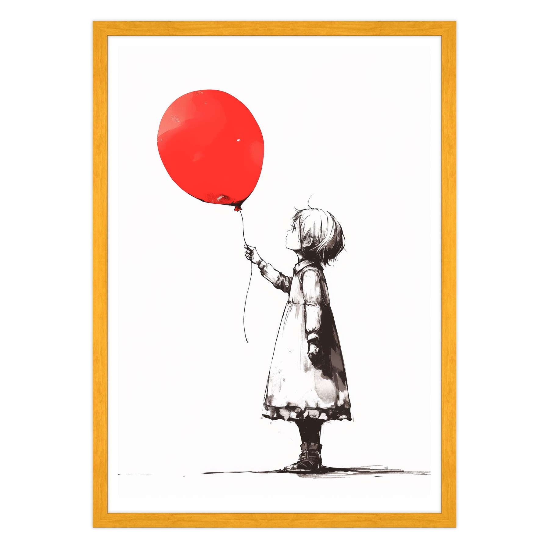 Silhouette di Speranza: Volare via in Rosso