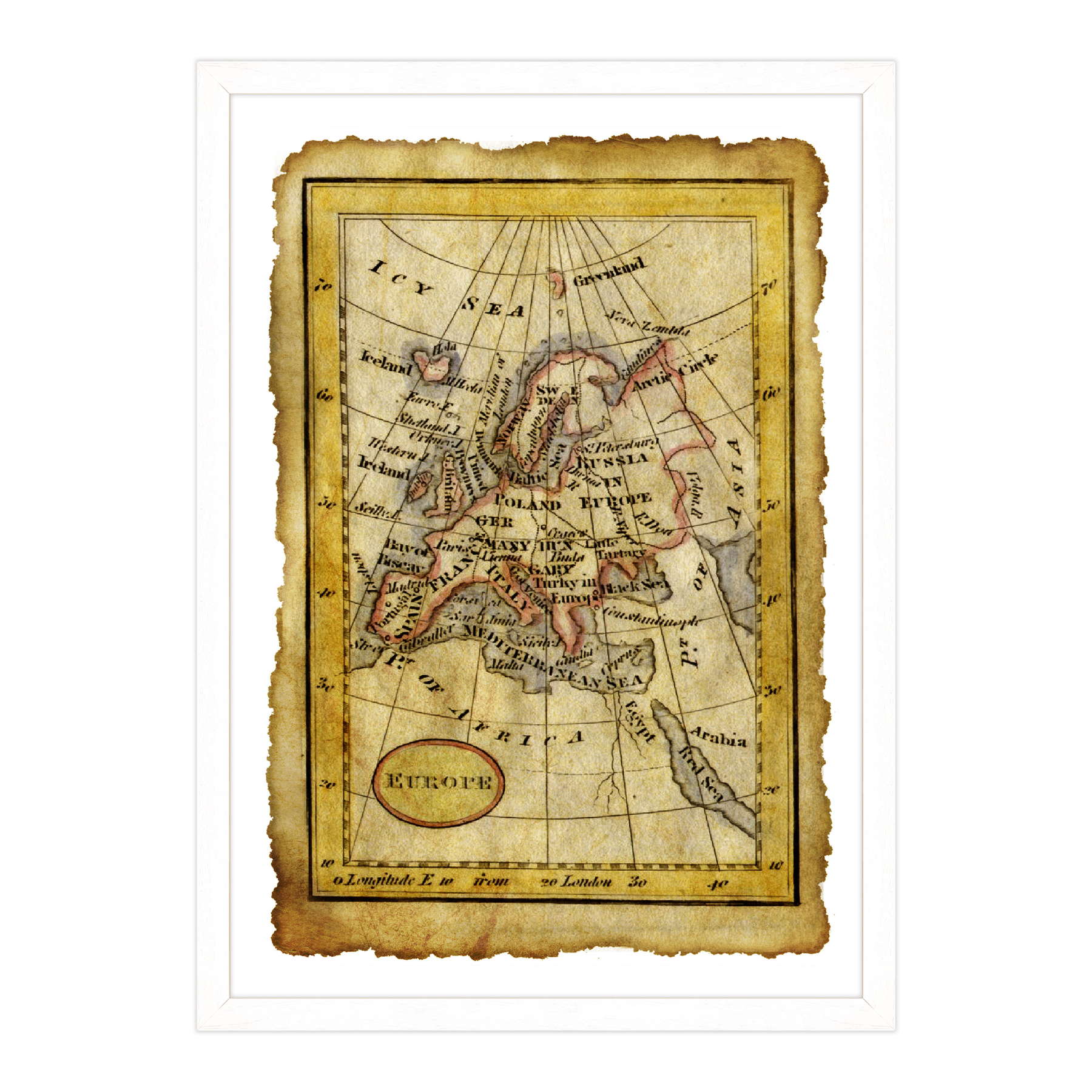Antica Mappa Europa