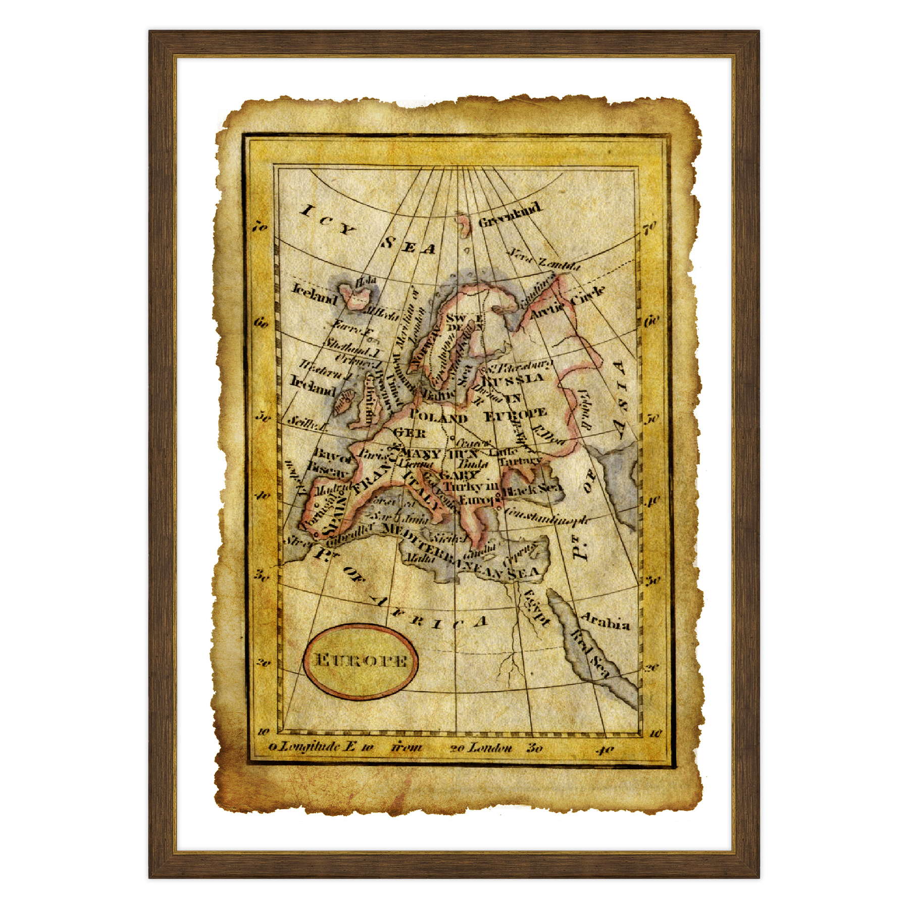 Antica Mappa Europa
