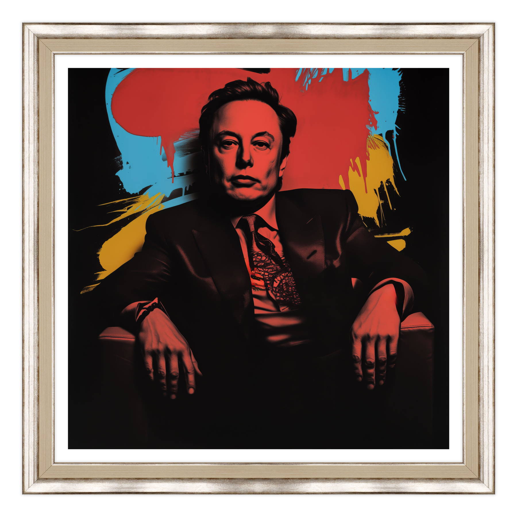 Elon Musk - Visionario in Rosso e Ombra