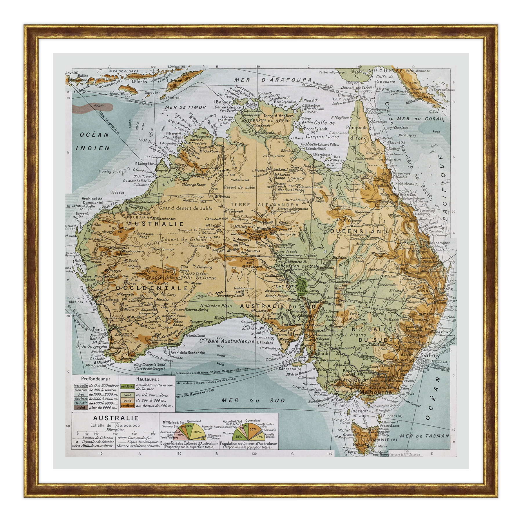Antica Mappa Nuova Zelanda - Anno 1894