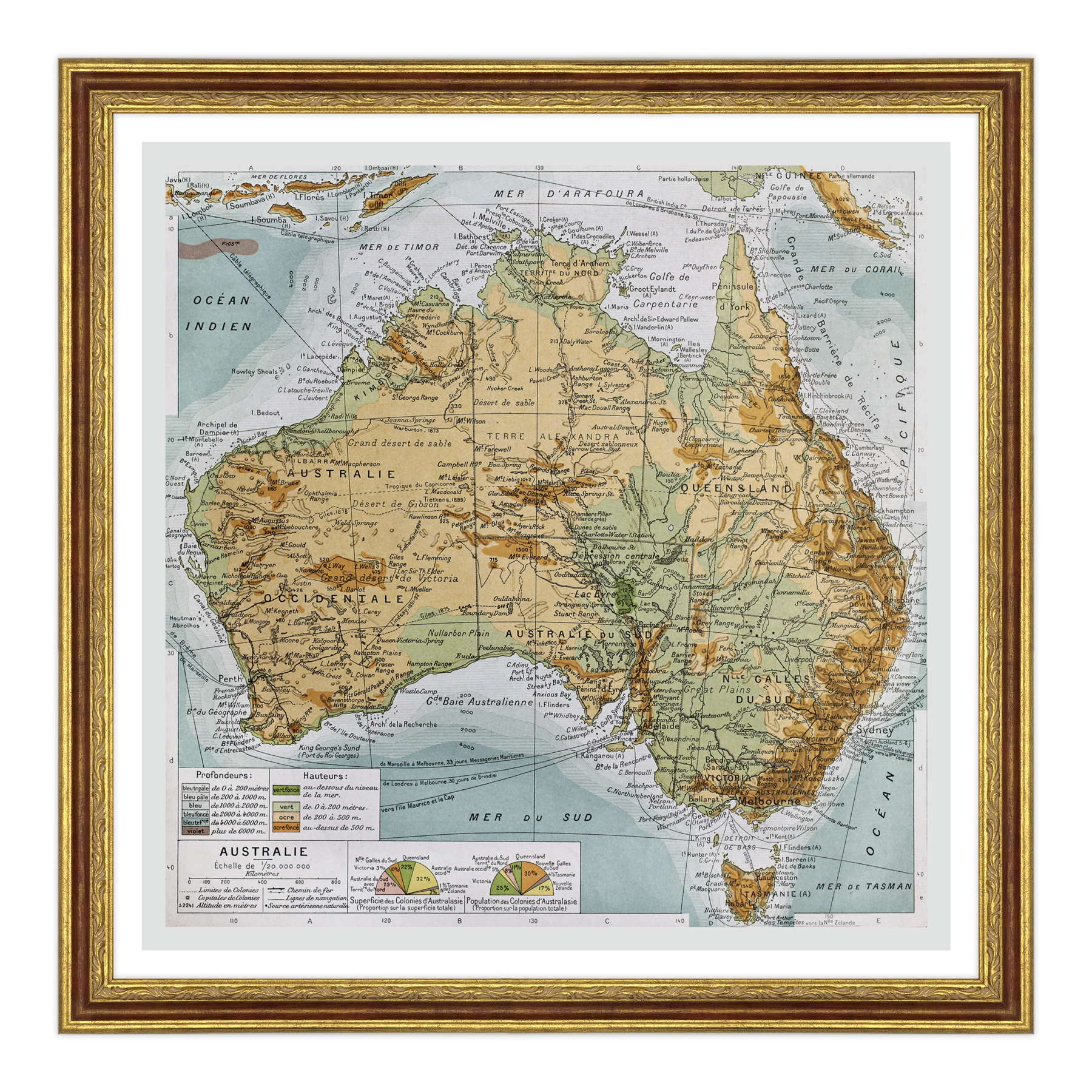 Antica Mappa Nuova Zelanda - Anno 1894
