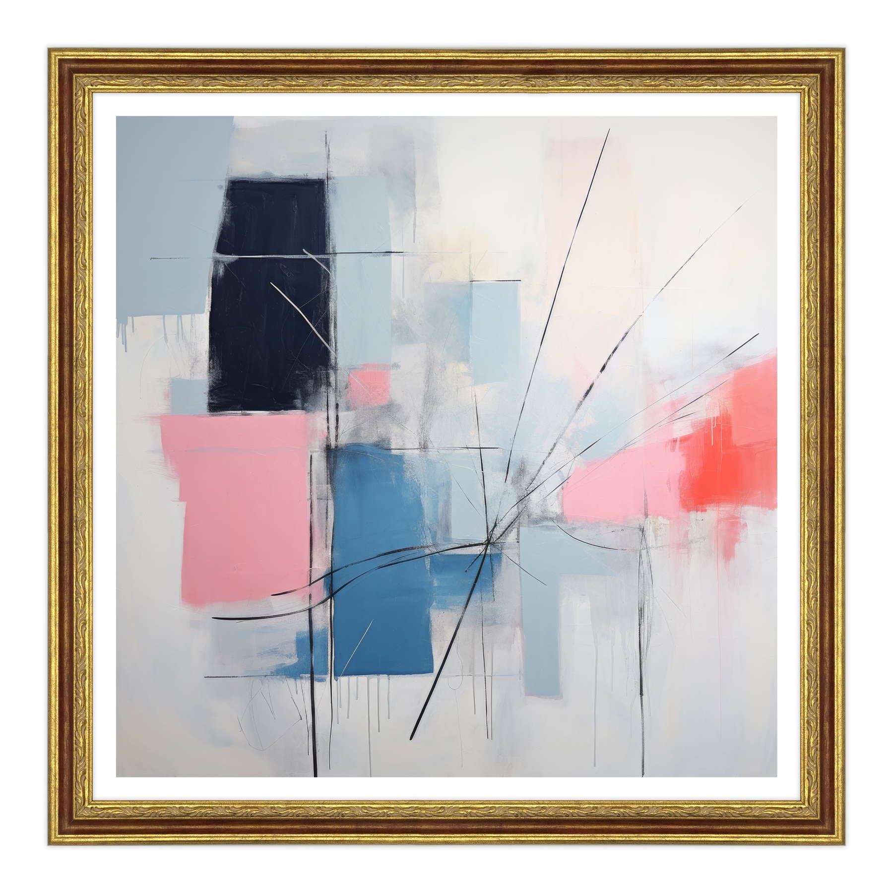 Astratto - Sinfonia in Blu e Rosa