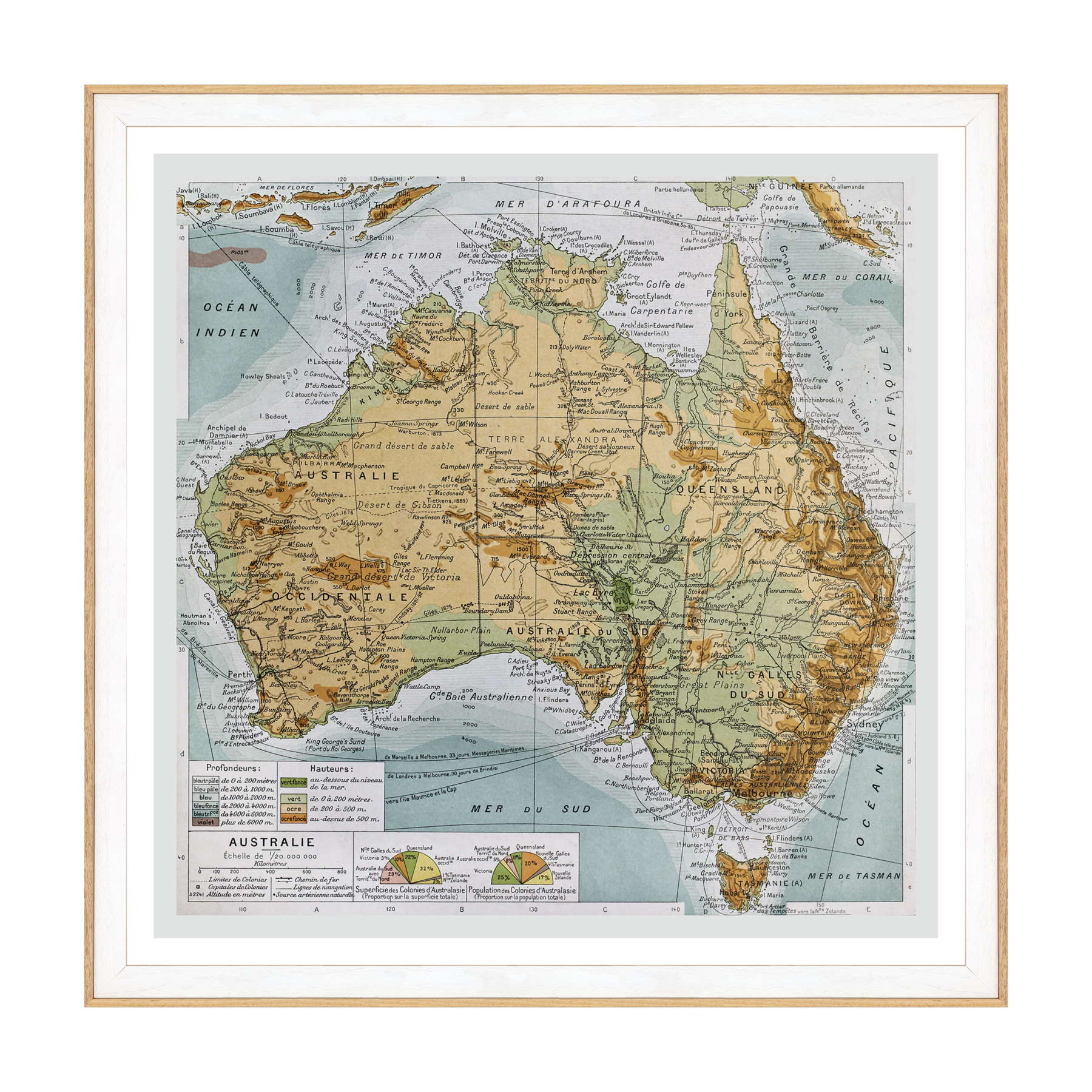 Antica Mappa Nuova Zelanda - Anno 1894