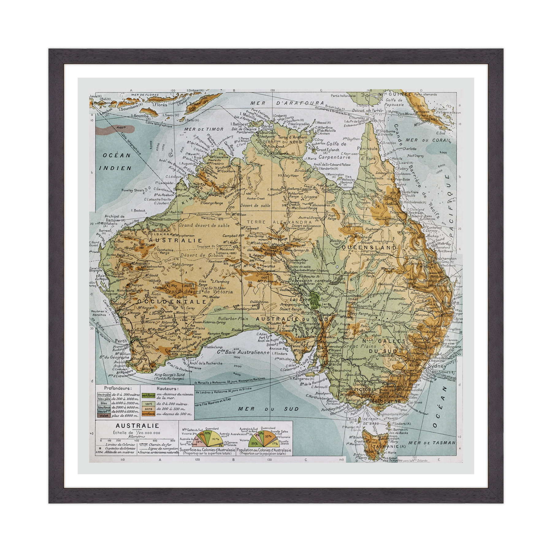 Antica Mappa Nuova Zelanda - Anno 1894