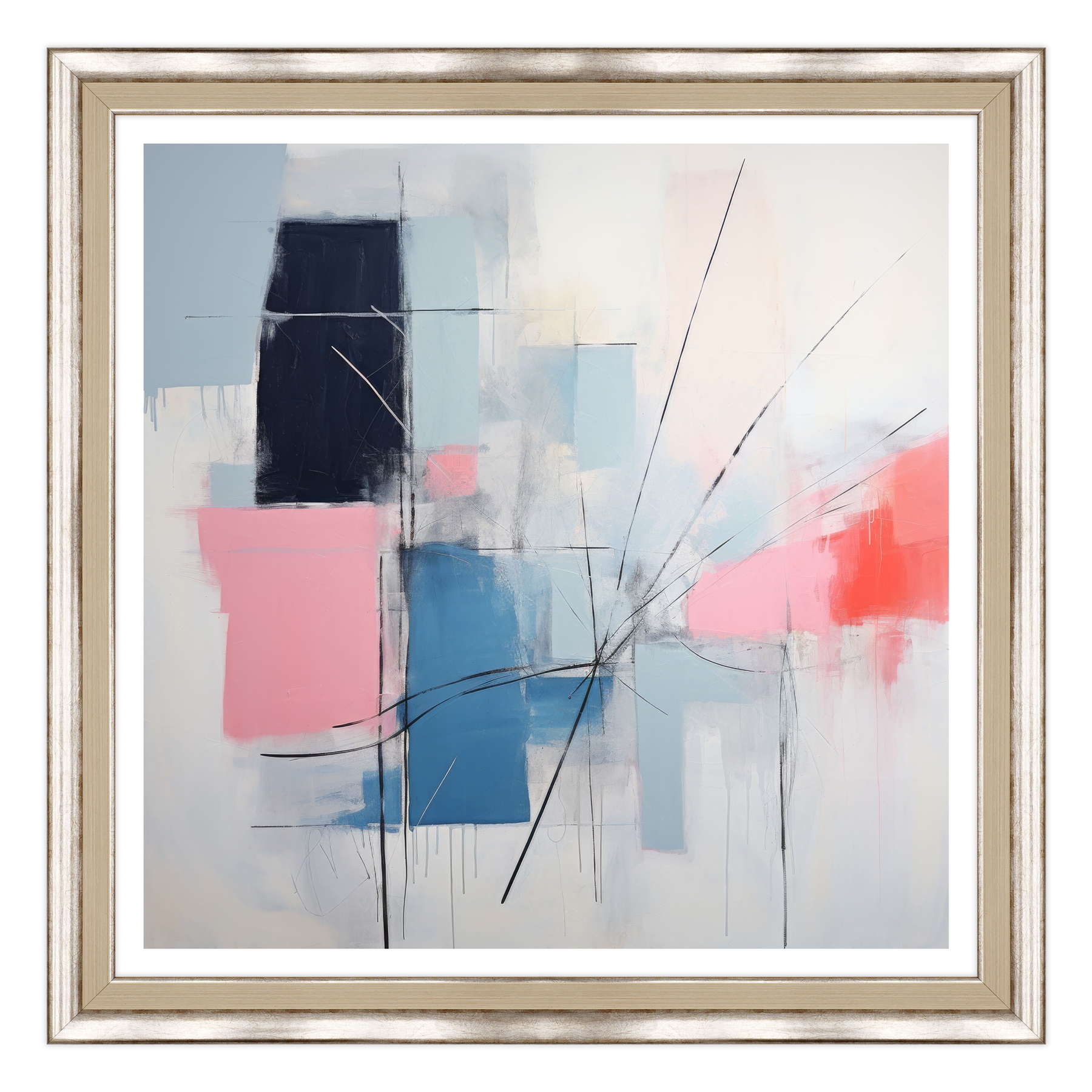 Astratto - Sinfonia in Blu e Rosa