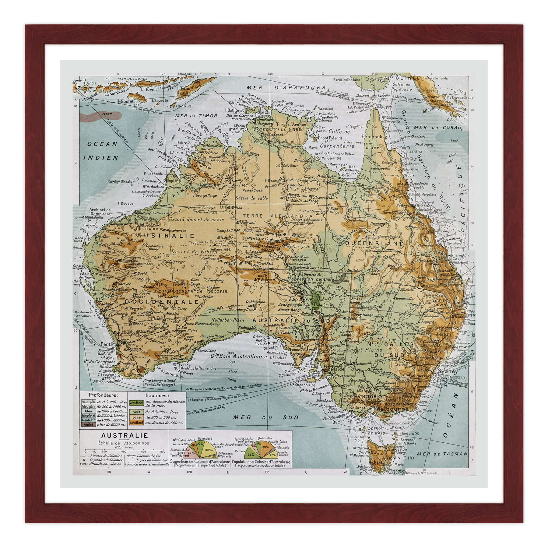 Antica Mappa Nuova Zelanda - Anno 1894