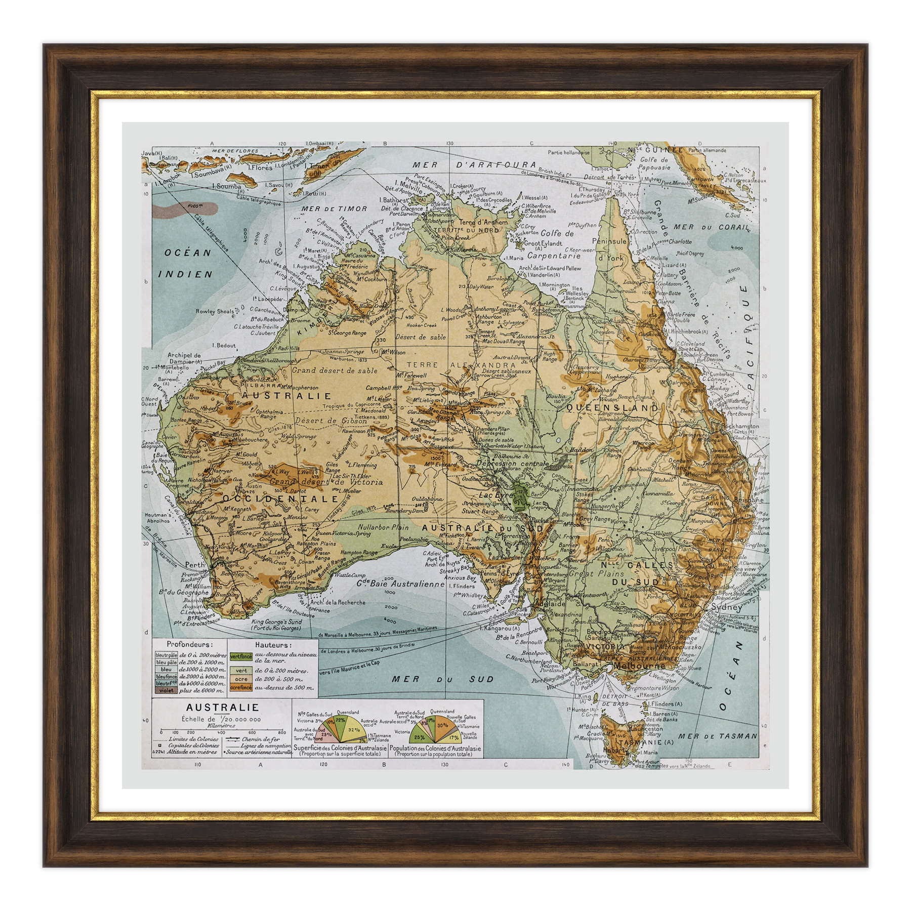 Antica Mappa Nuova Zelanda - Anno 1894